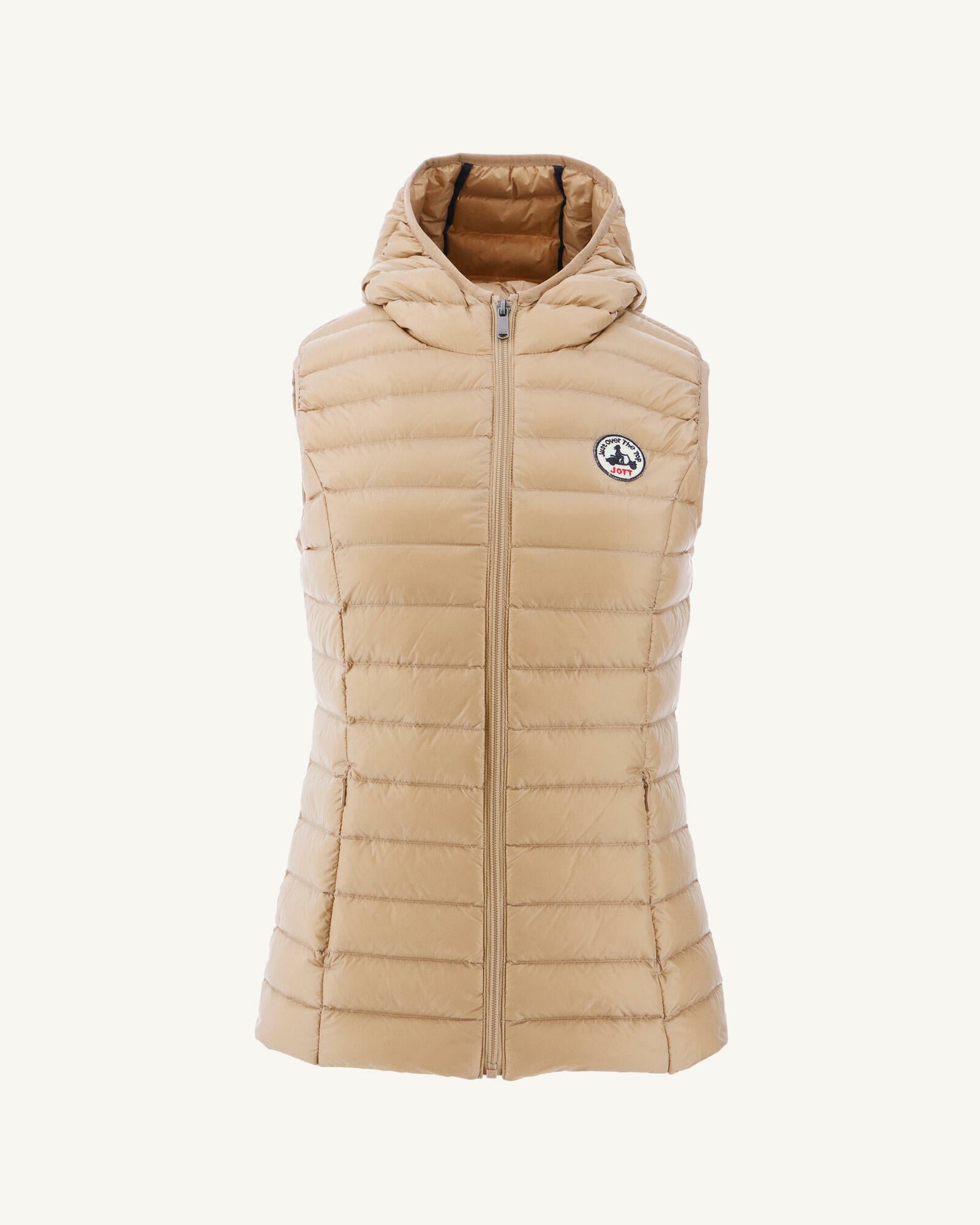 Lightweight sleeveless puffer jacket Mali JOTT Beige