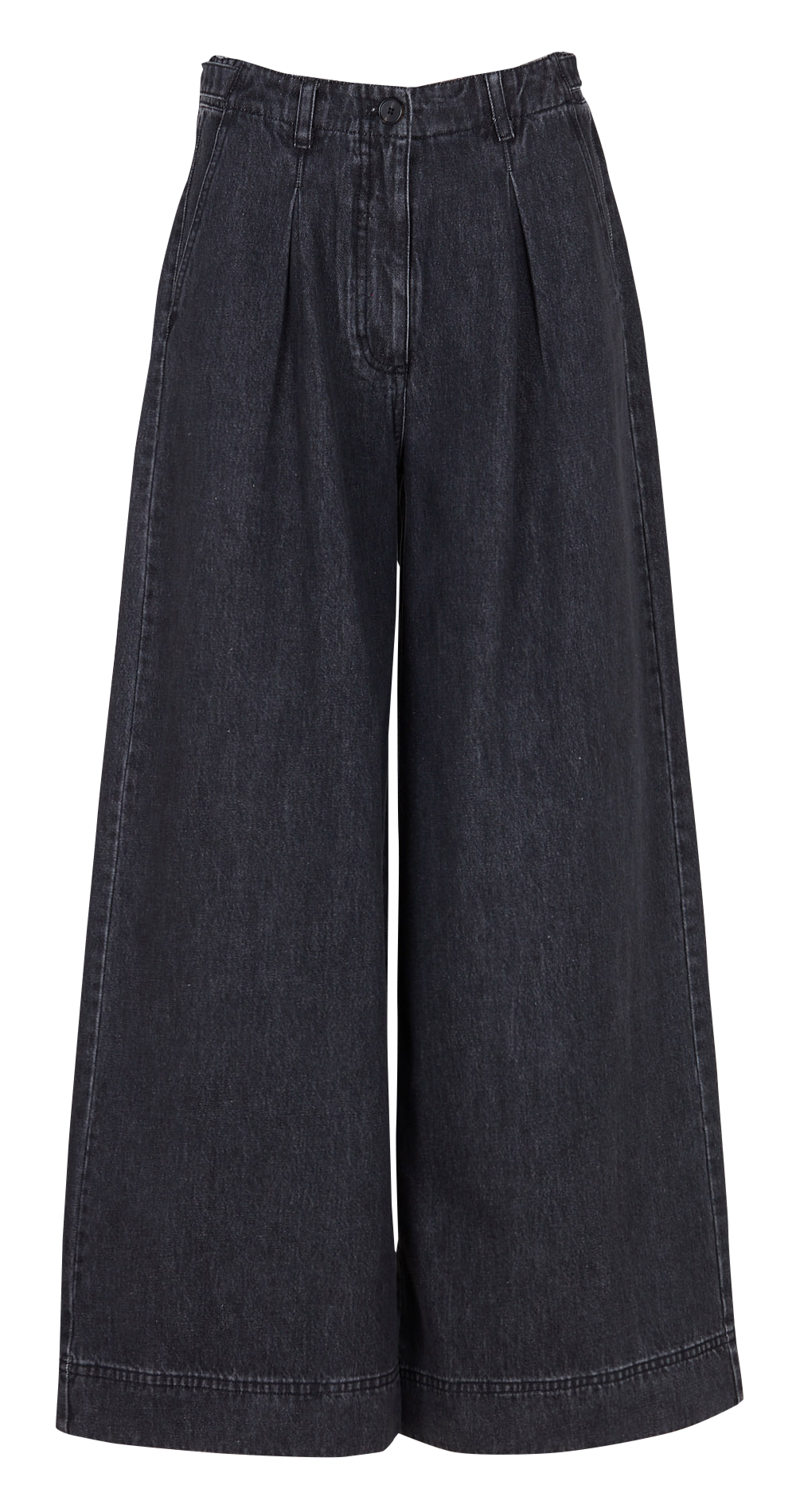 Wijde jeans van biokatoen RUE DE TOKYO Zwart