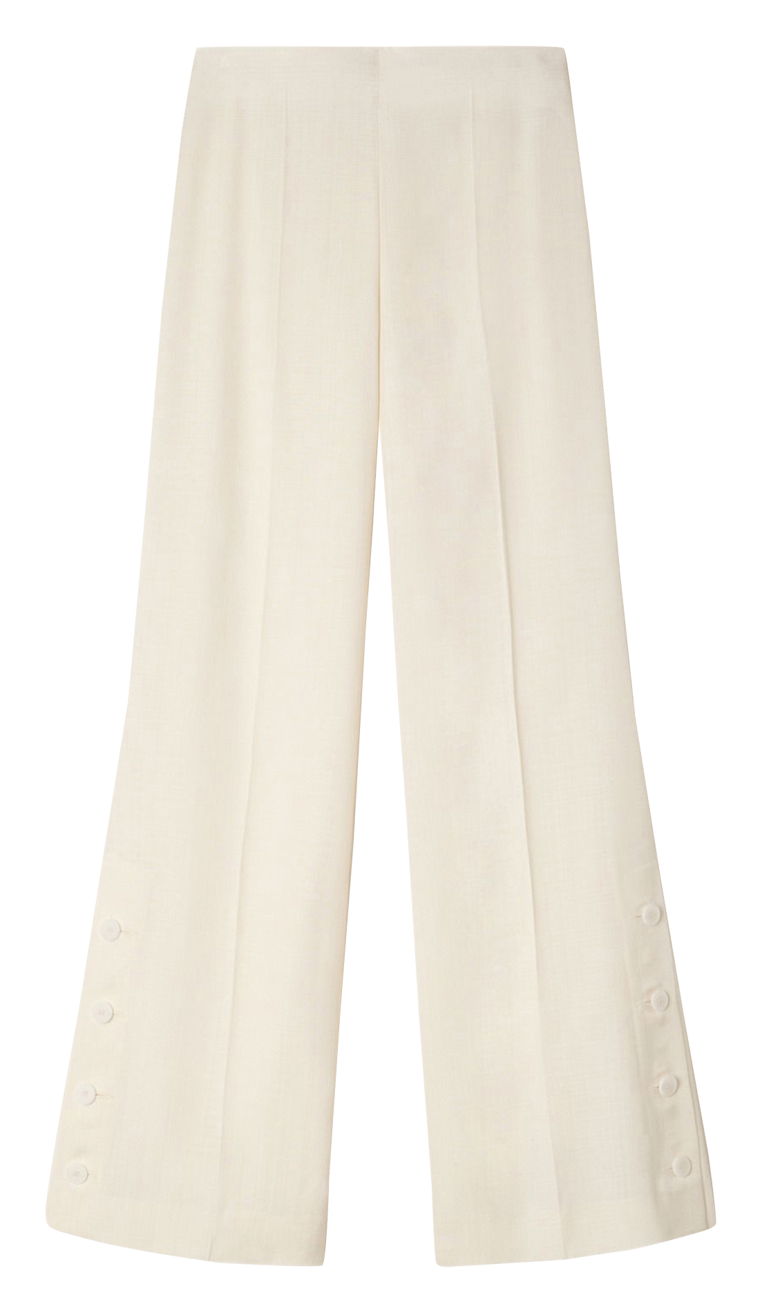 Pantalon taille haute large uni SANDRO Beige