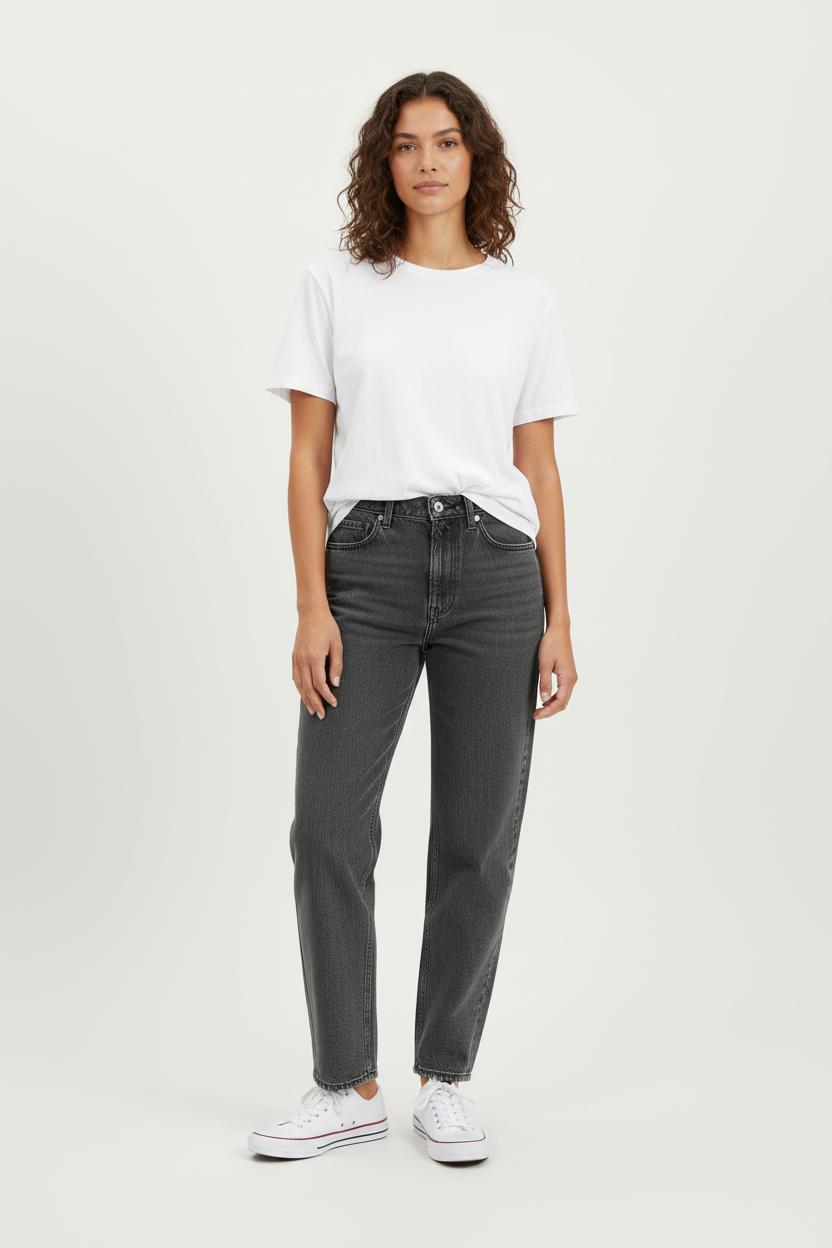 Cropped slim jeans with studs LEVI'S - Seconde main Grey