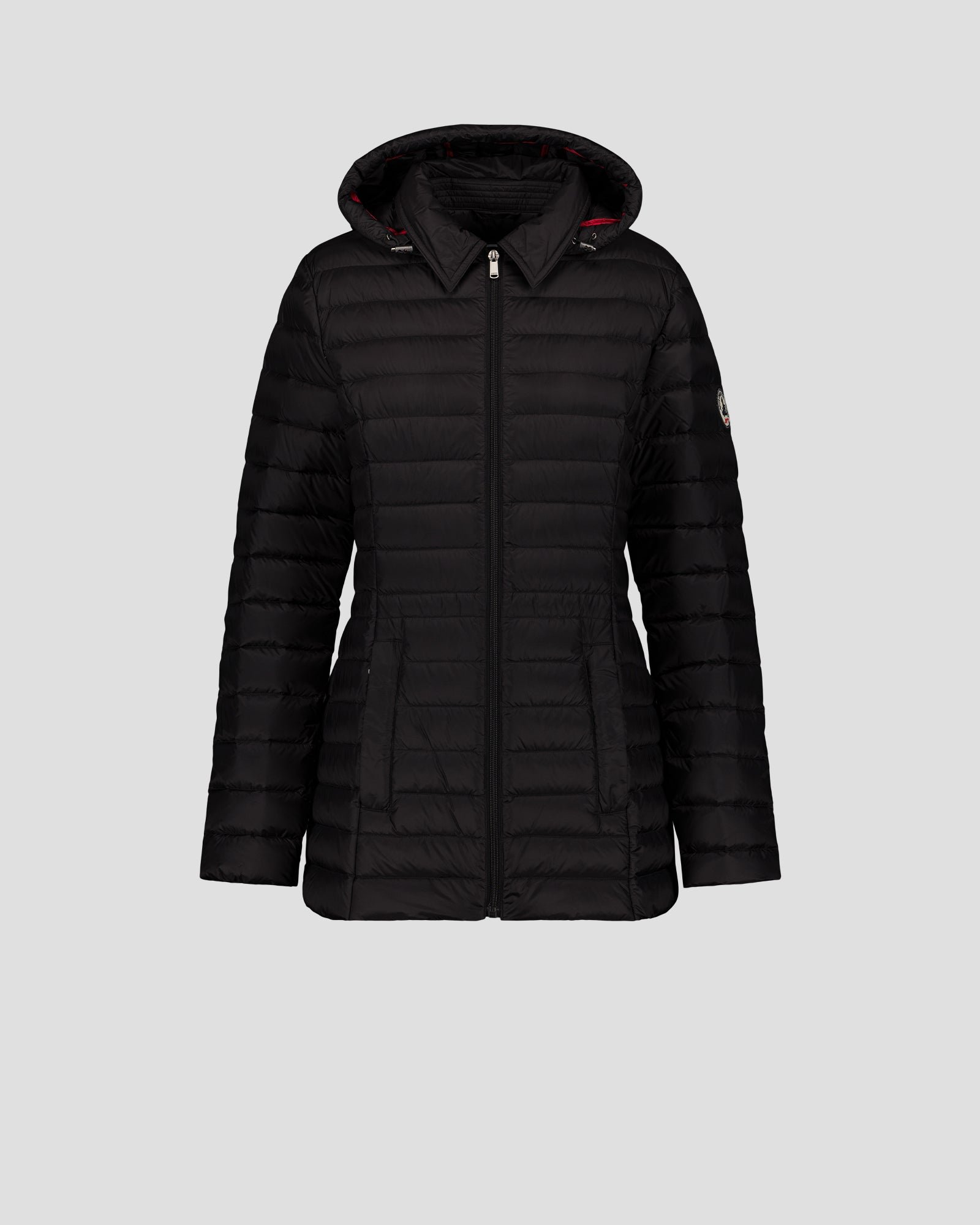 Mid-length hooded puffer jacket nour 2.0 JOTT Black