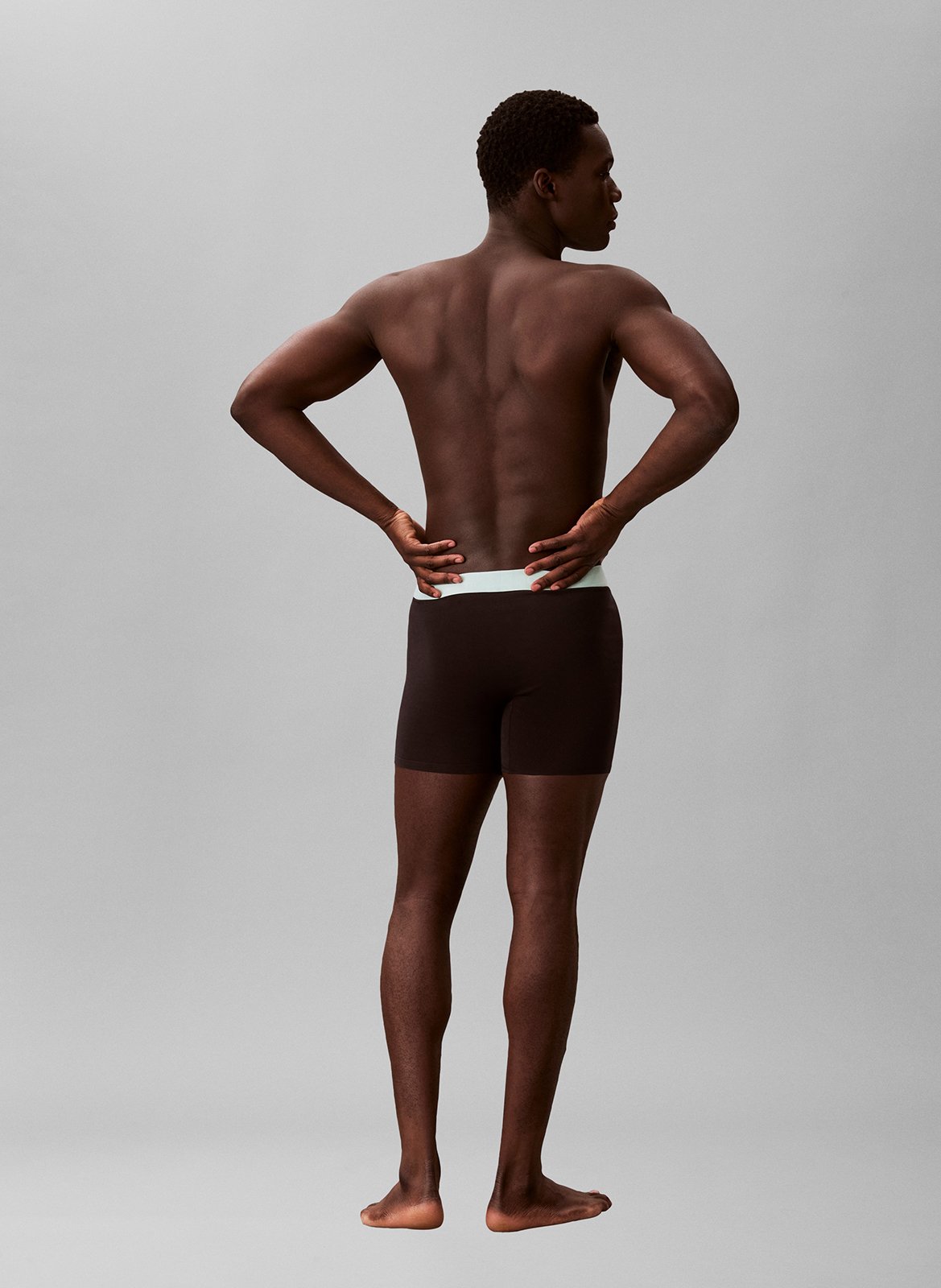 Pack of three cotton-blend boxers CALVIN KLEIN UNDERWEAR Black