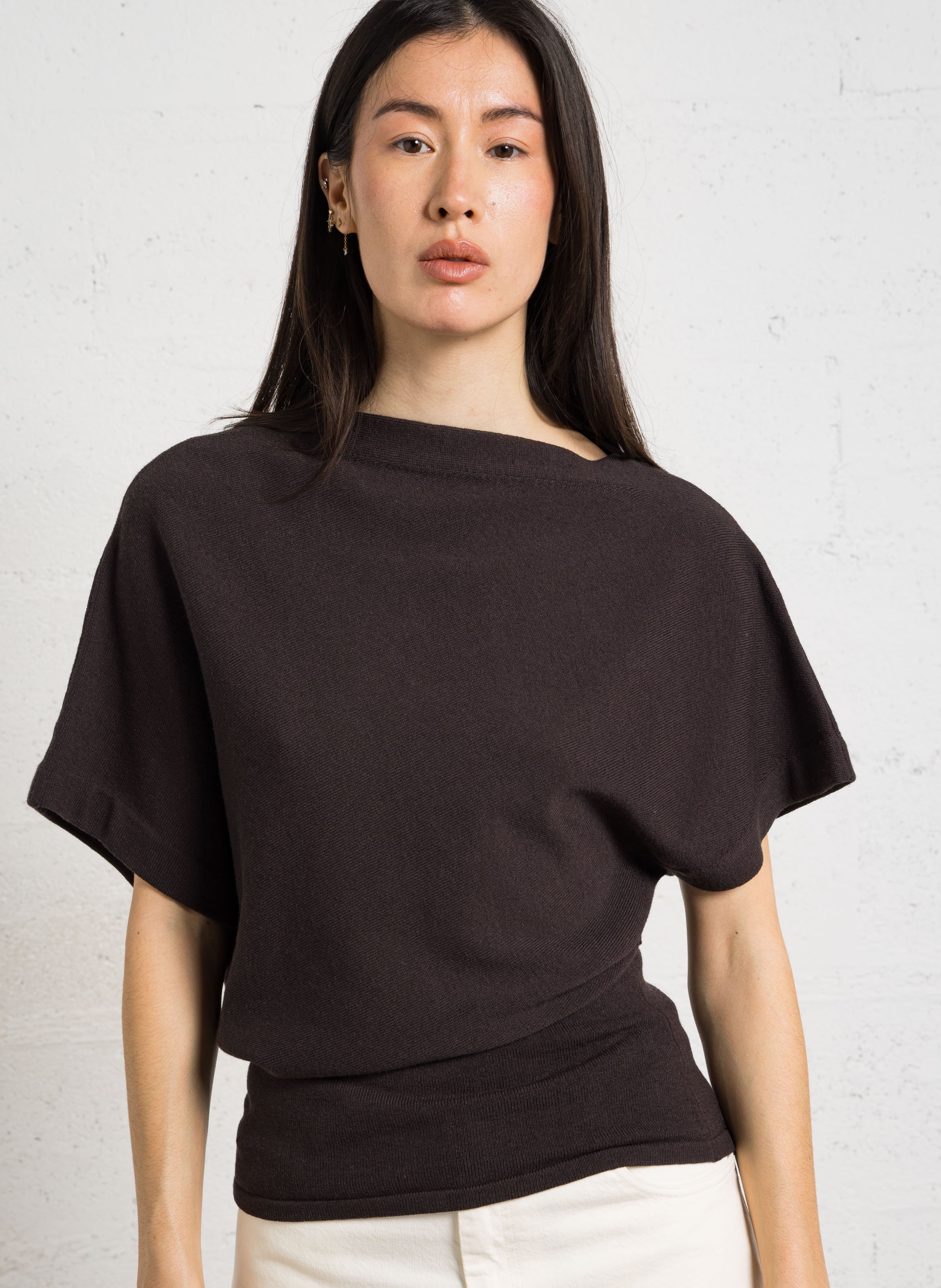 Weit ausgestellter Pullover SOEUR Grau