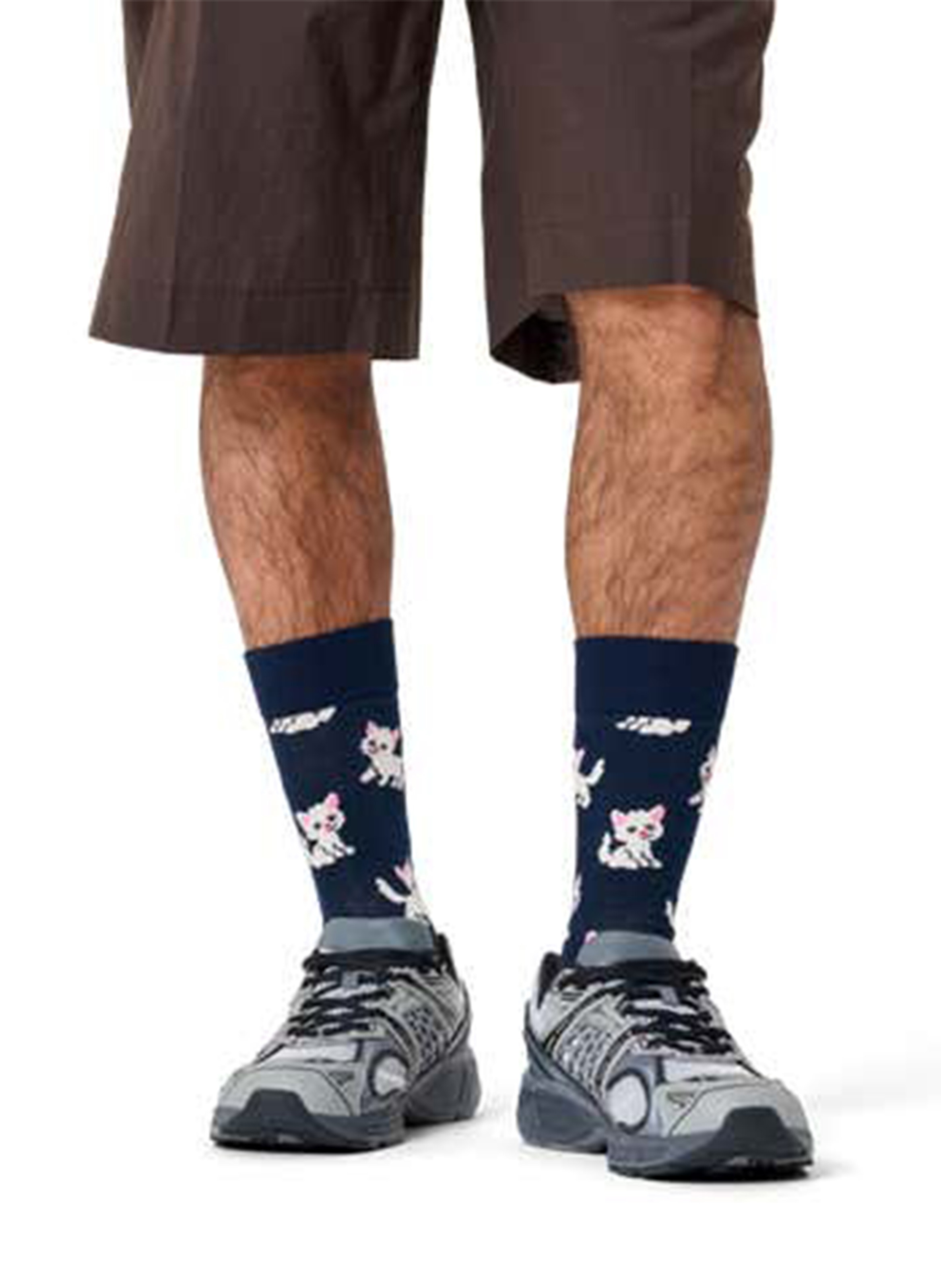 Cotton socks with logo HAPPY SOCKS Blue