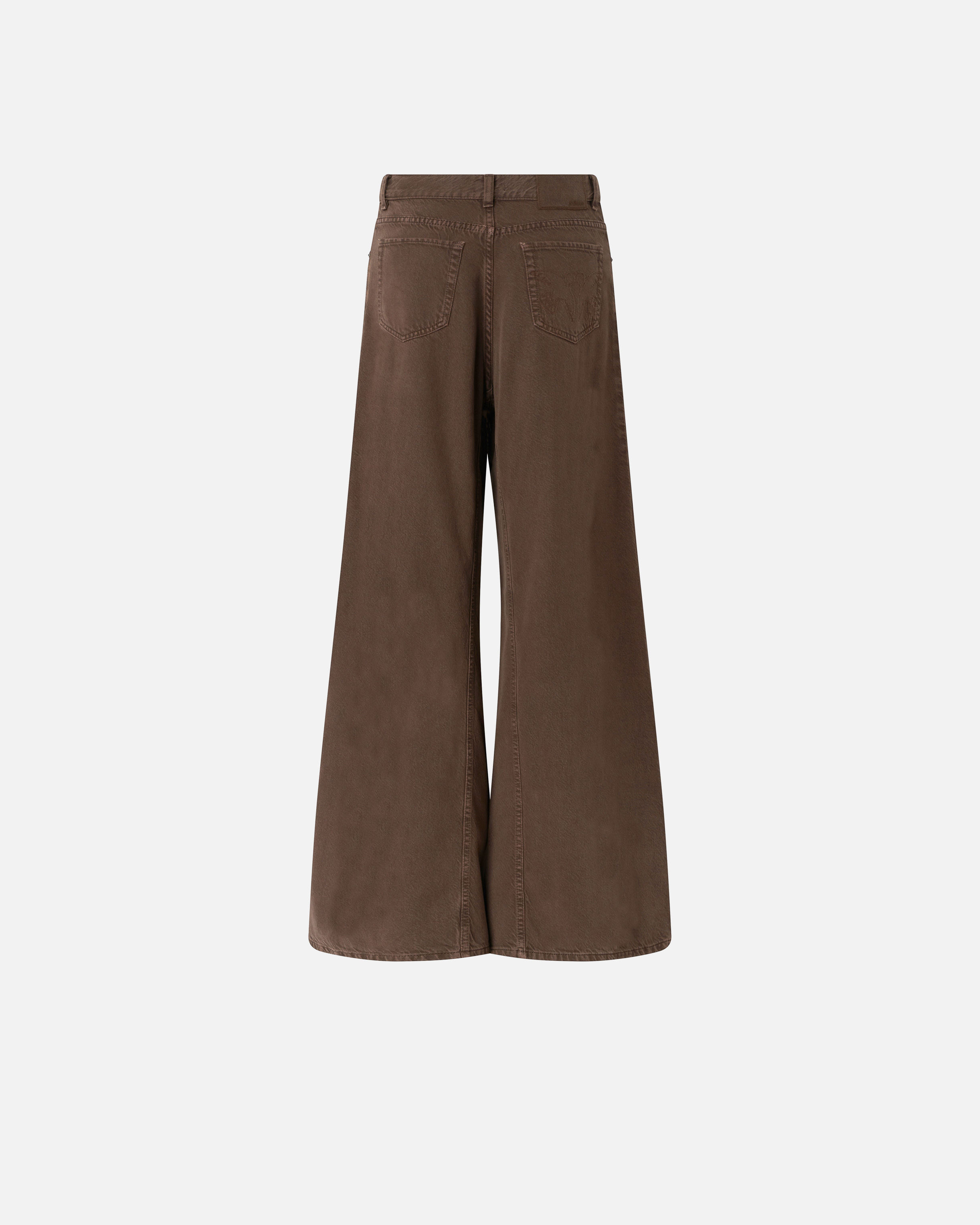 Jean super wide leg PINKO Marron