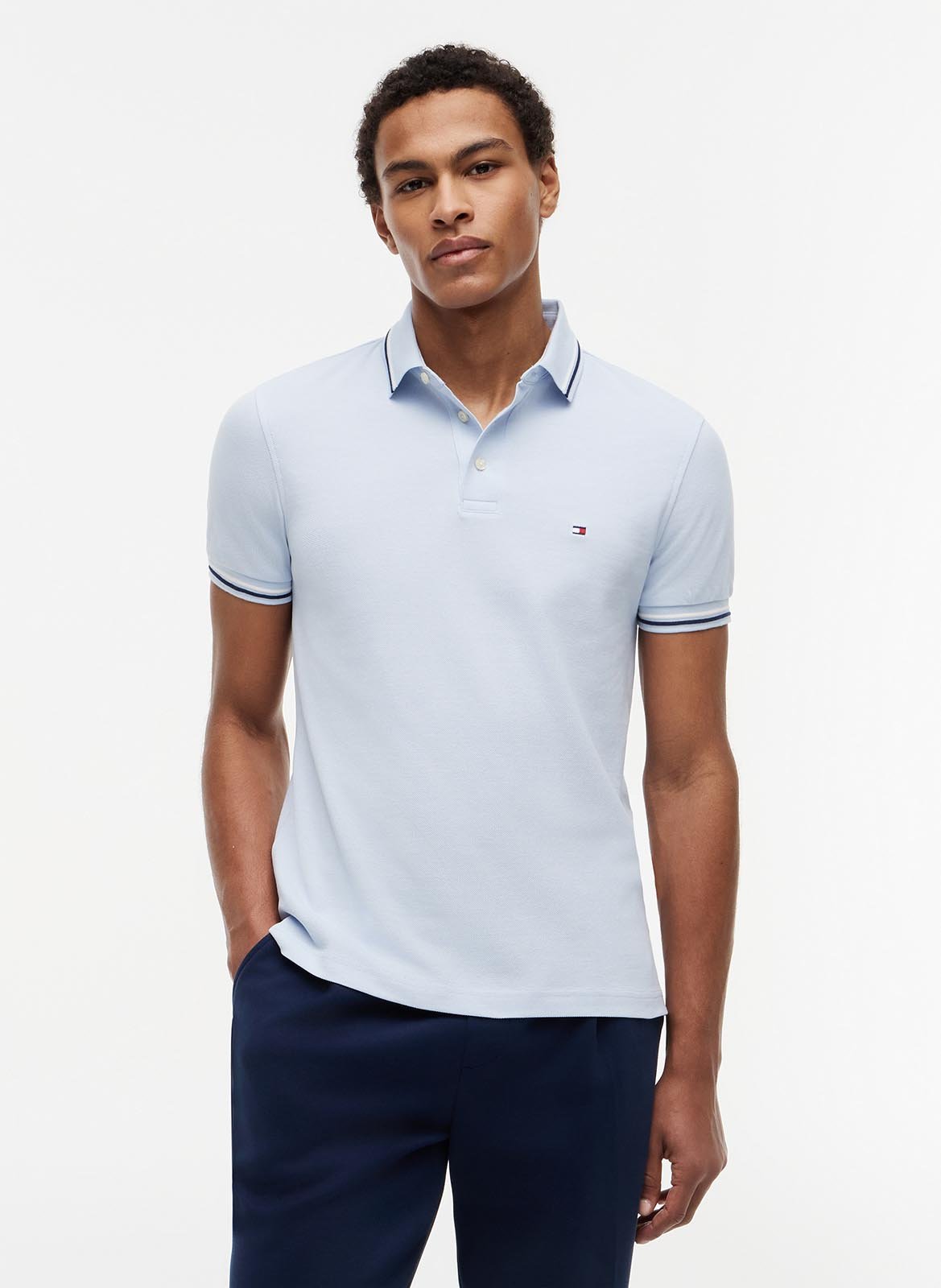 Short sleeve polo shirt TOMMY HILFIGER Blue