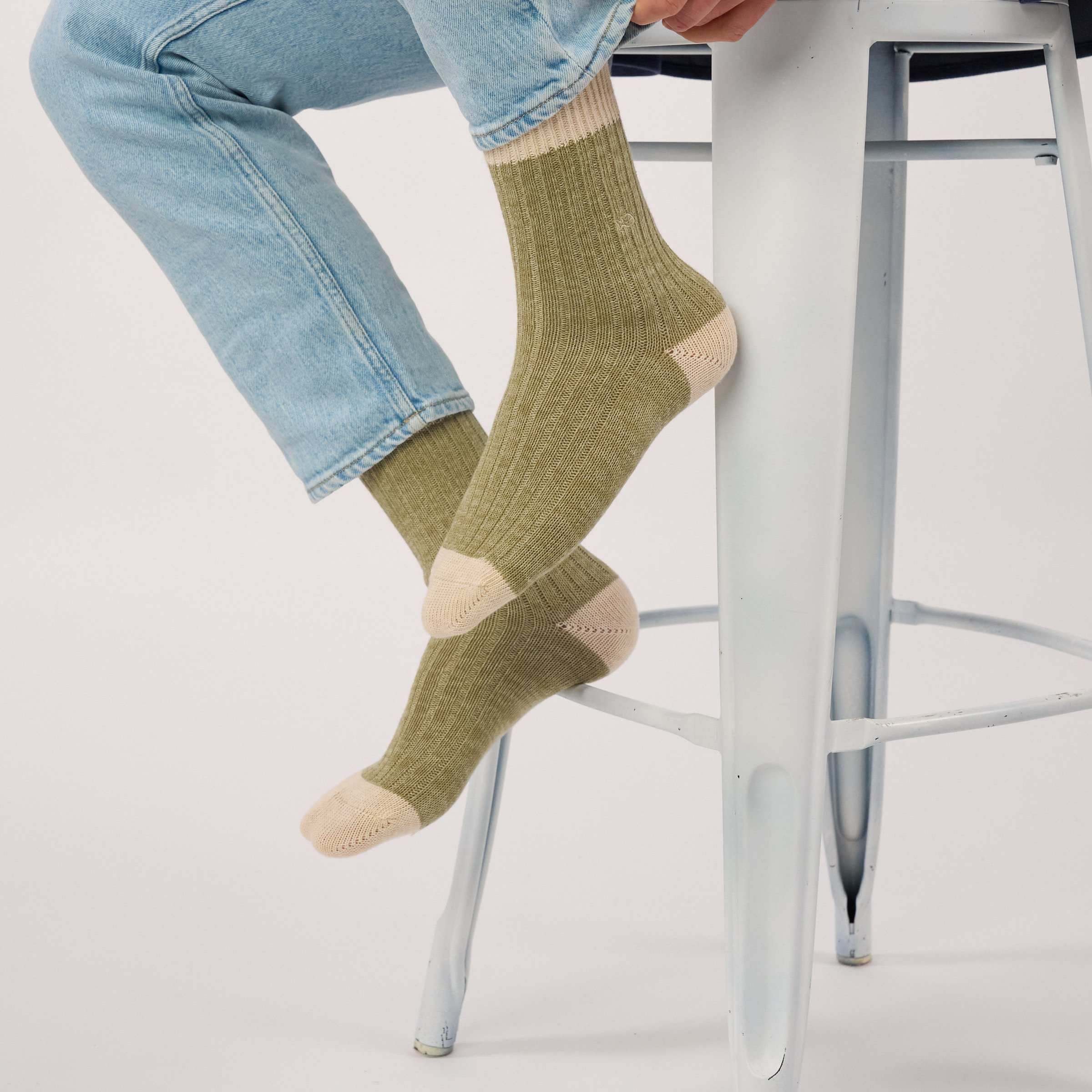 Thick cotton club socks | Green BILLYBELT Men