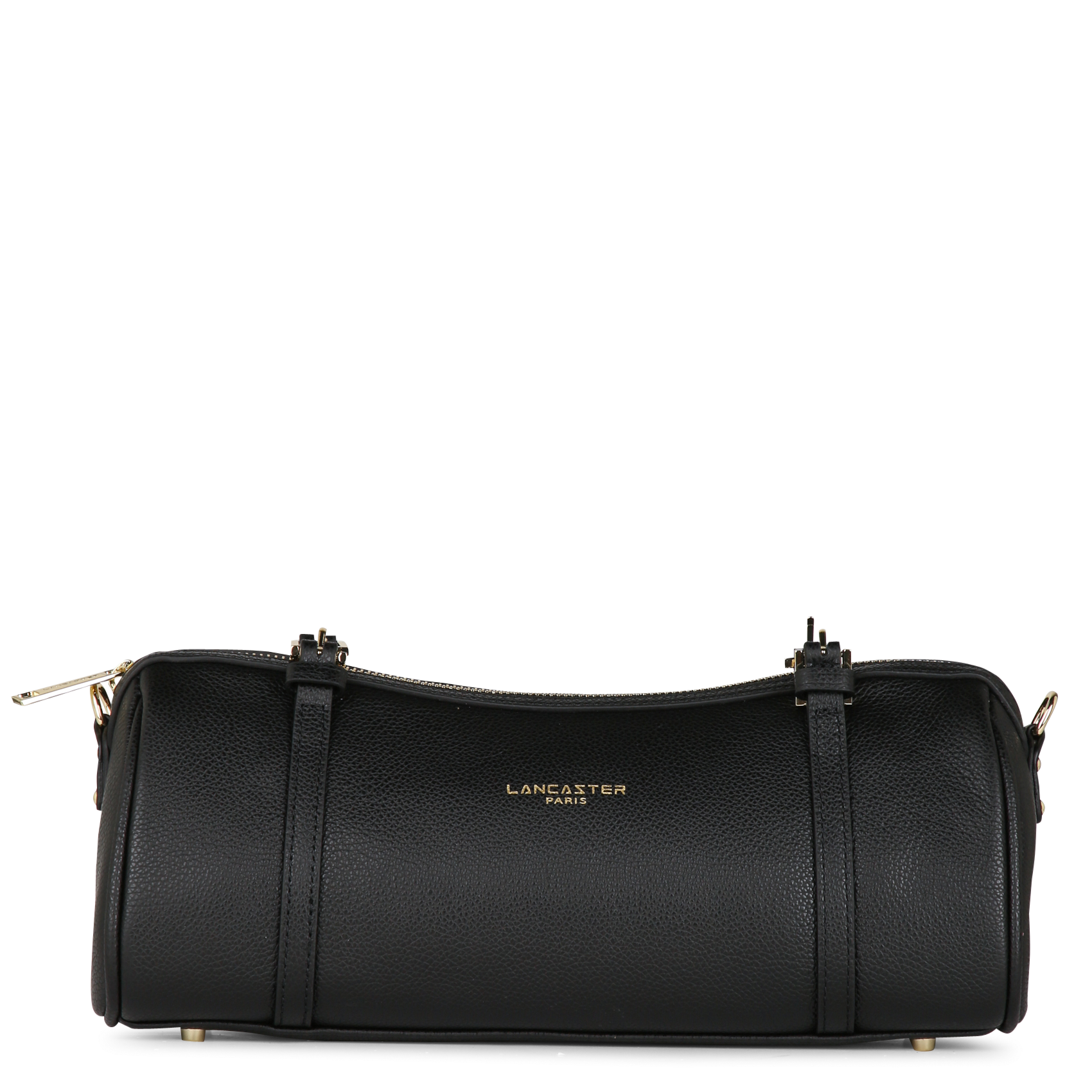 Leather shoulder bag LANCASTER PARIS Black