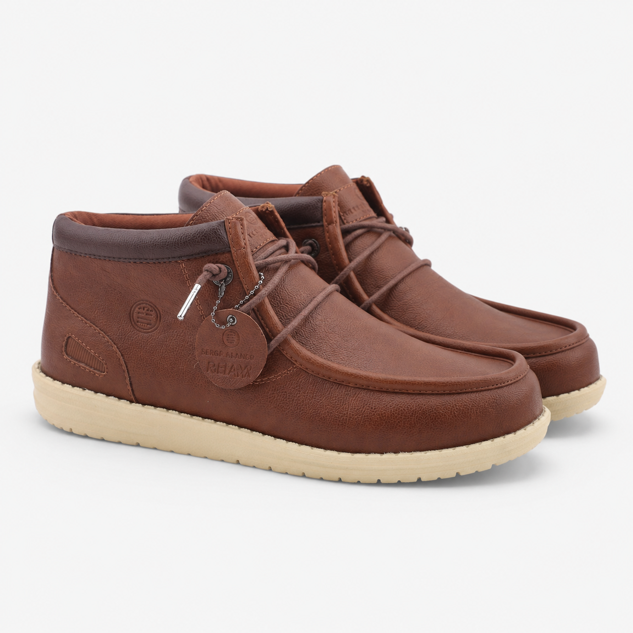 Chocolate brown Saint Martin boots SERGE BLANCO Brown