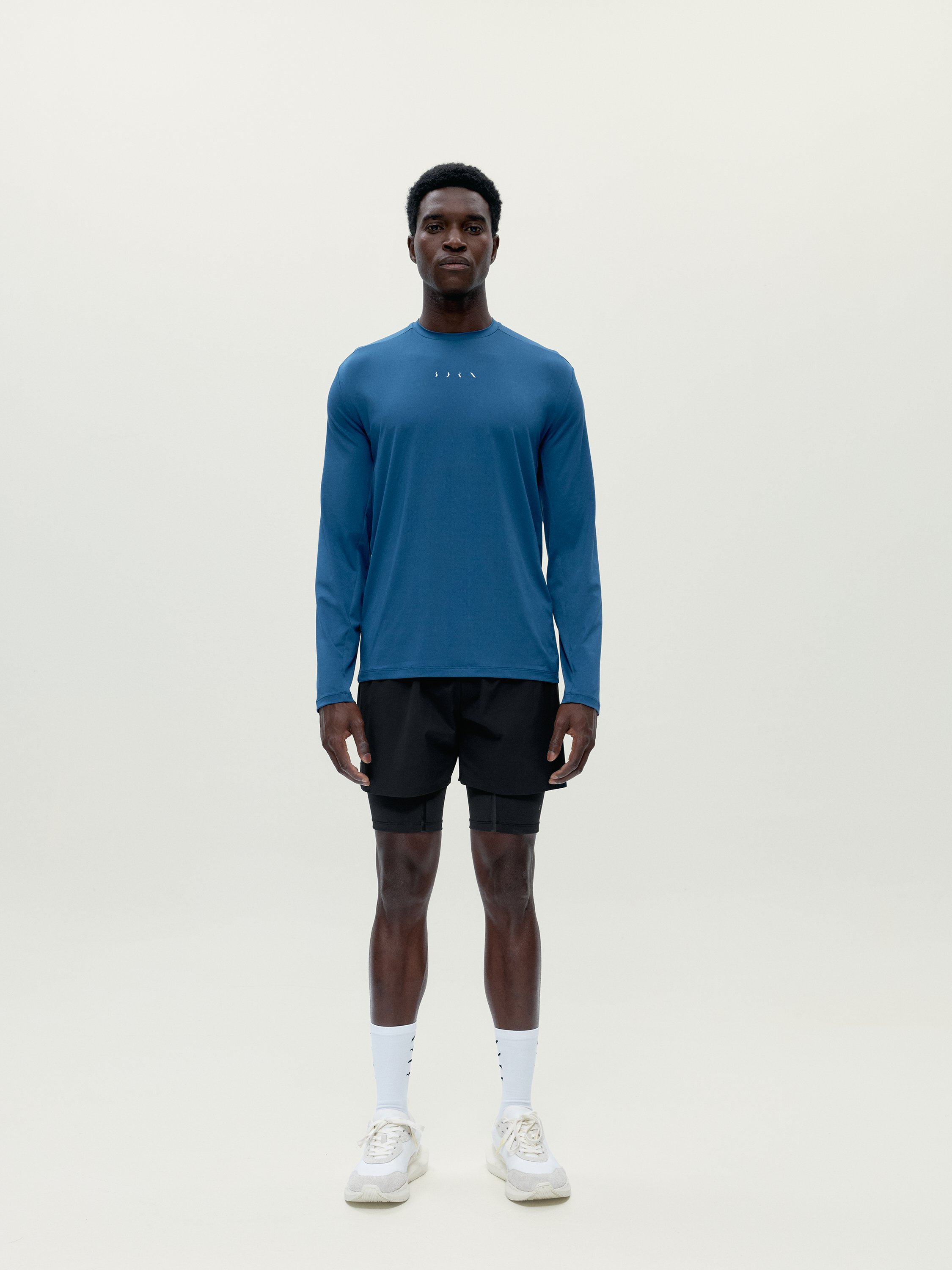 Men's sports t-shirt with short sleeves quick-drying BORN Blue