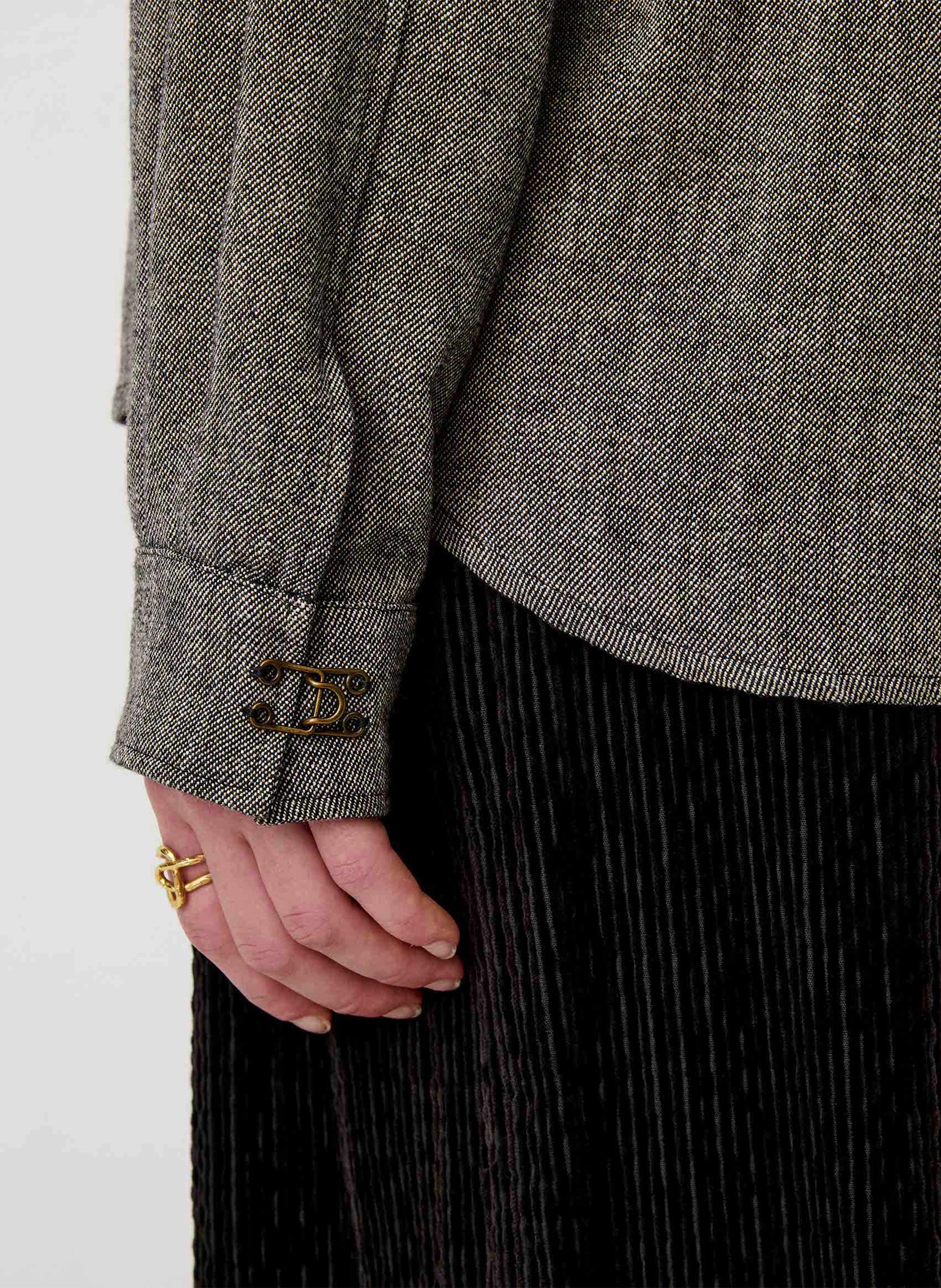 Straight heathered shirt SESSUN Grey