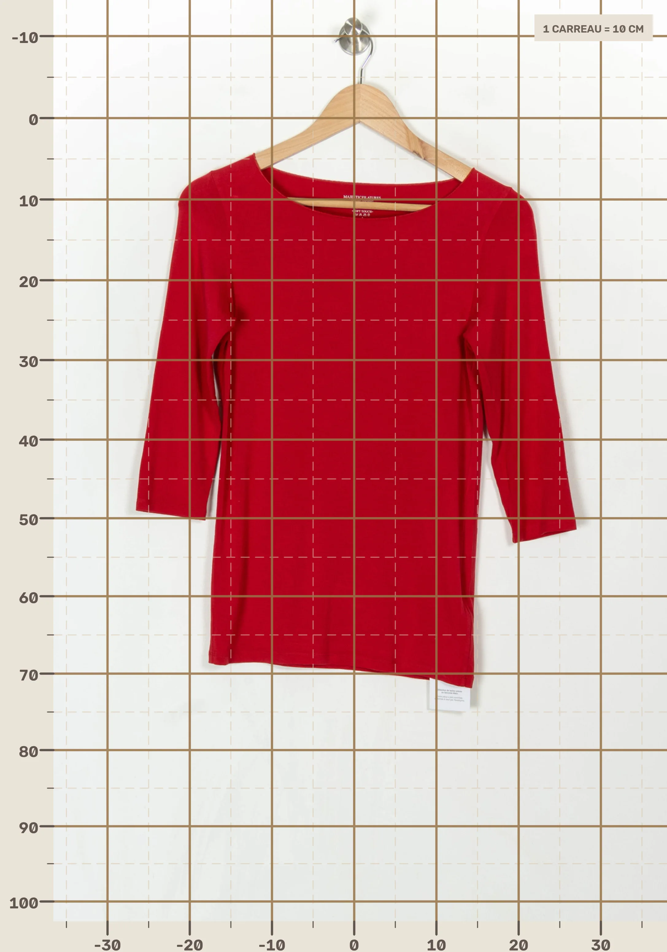 T-shirt MAJESTIC FILATURES - SECONDE MAIN Red