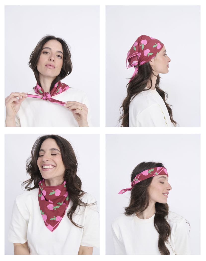 Radish Love Bandana EMOI EMOI Red