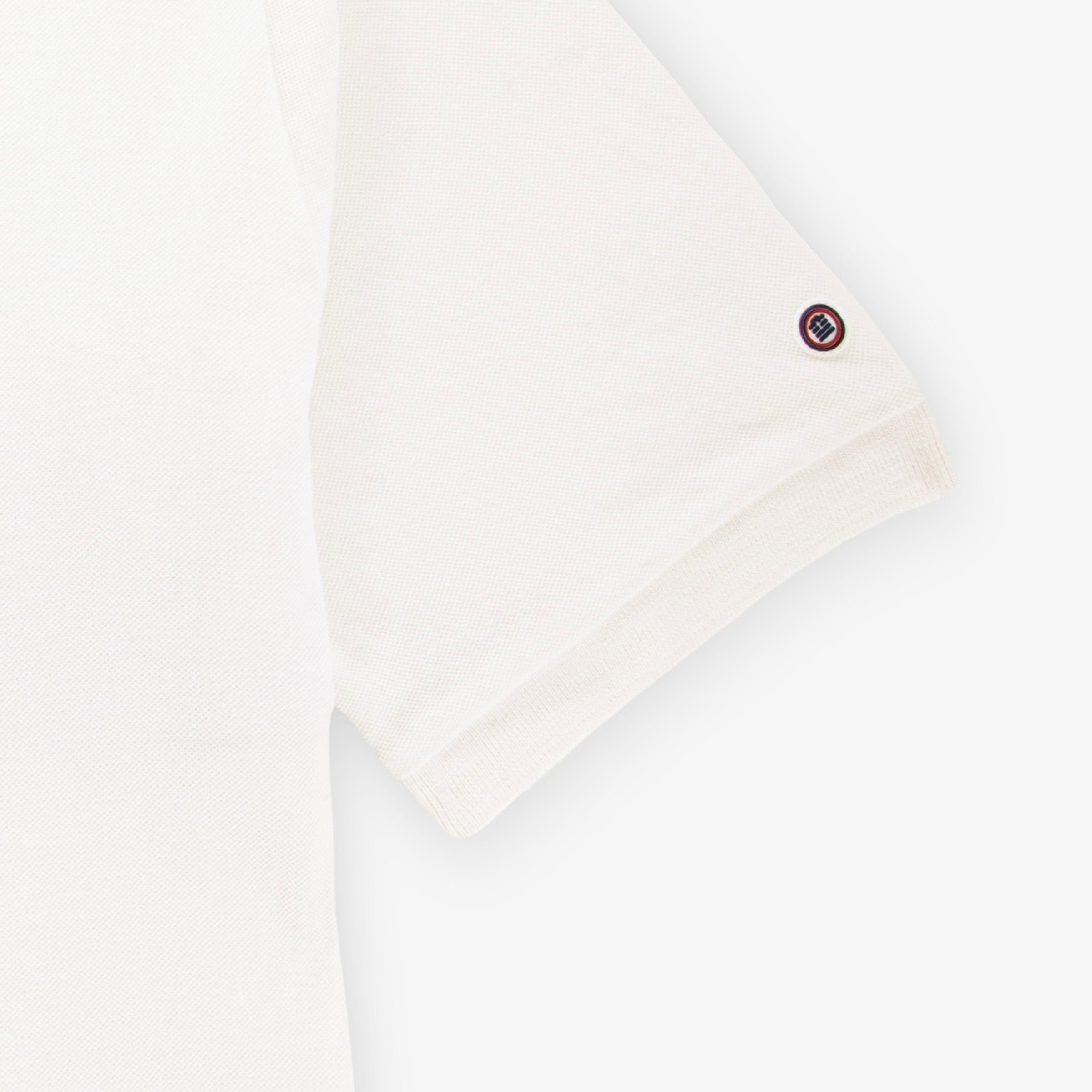 Short-sleeved cotton polo shirt SERGE BLANCO White