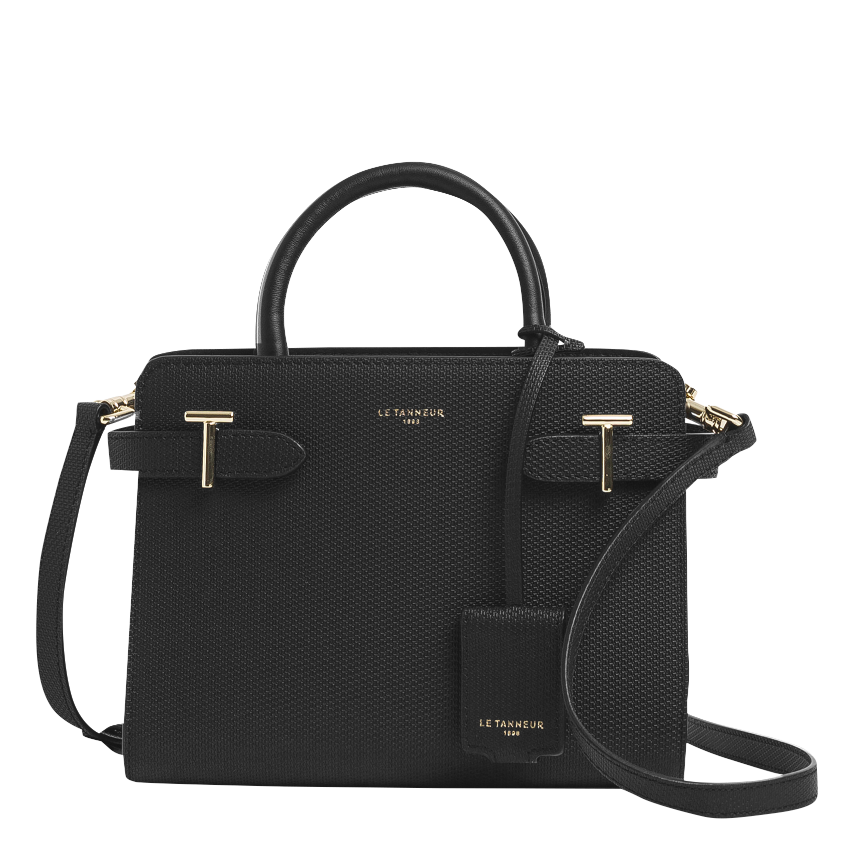 Sac bandoulière en cuir LE TANNEUR Noir