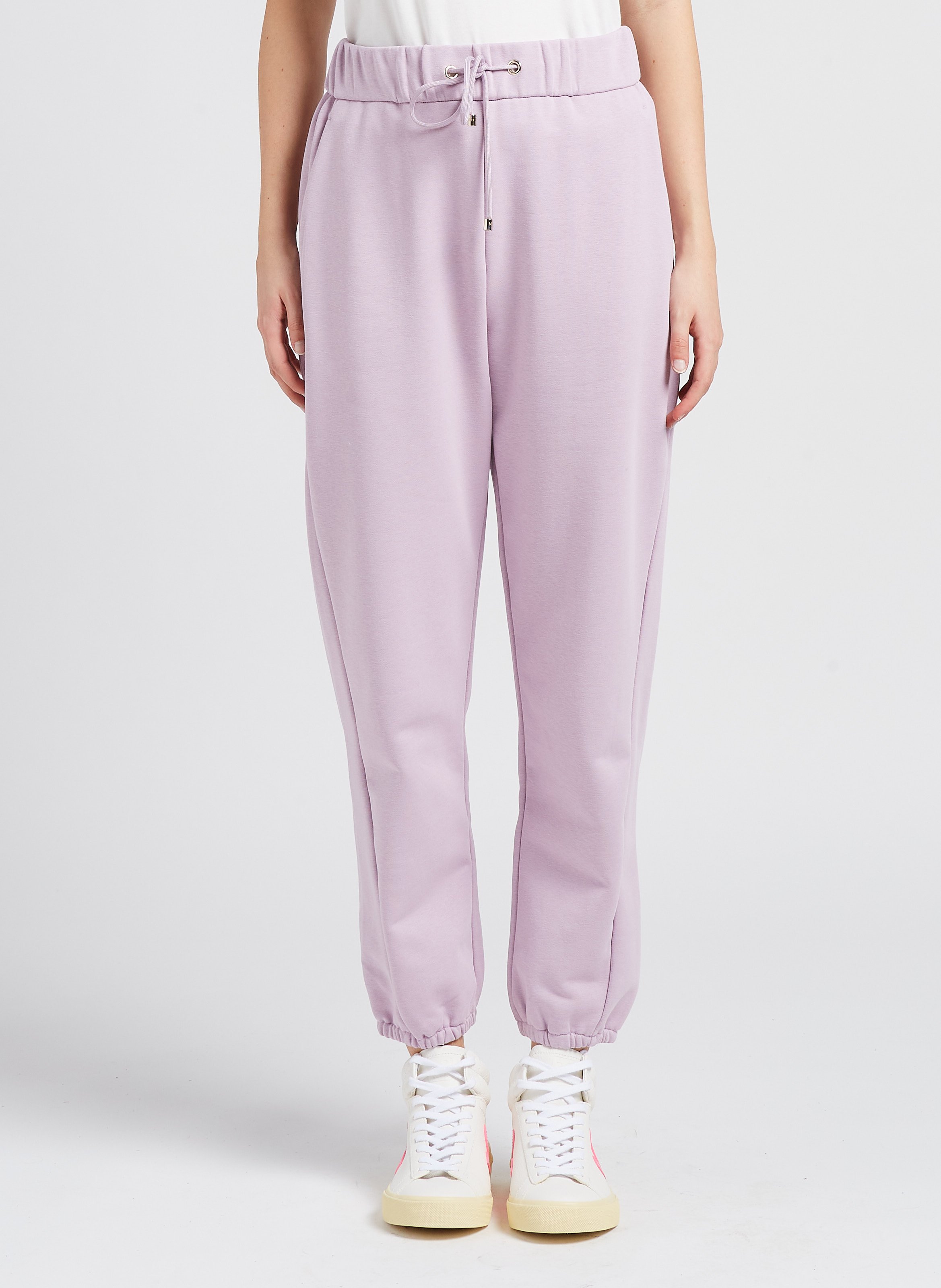 Cotton-blend track pants MAX MARA LEISURE Purple