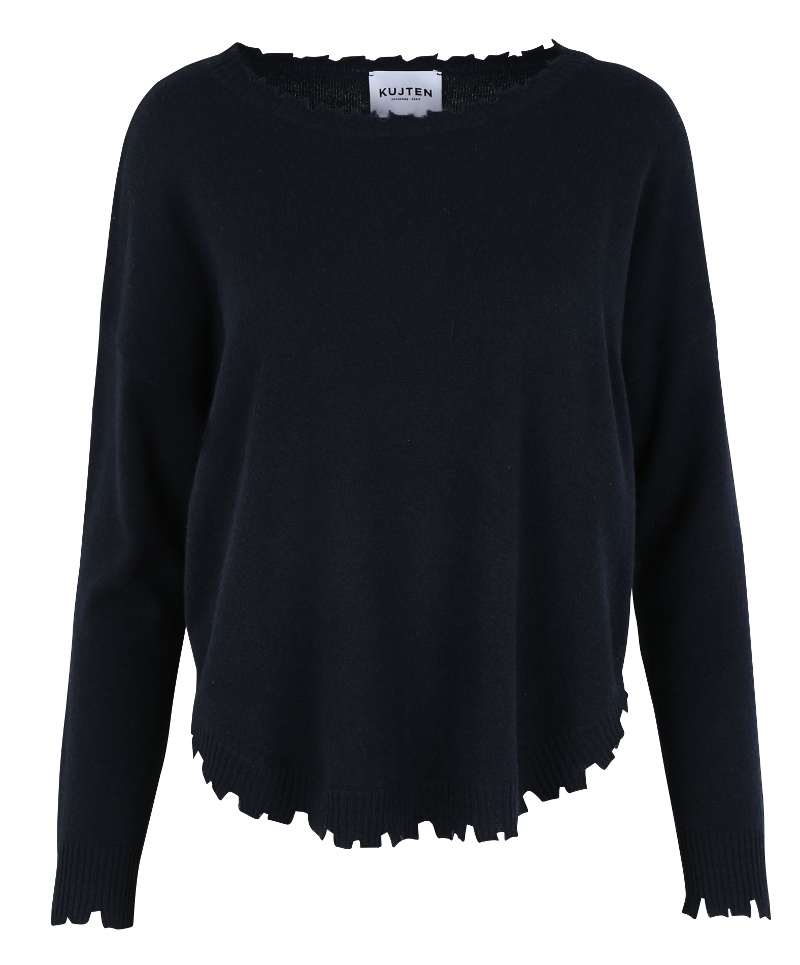 Pull oversize en cachemire maillé KUJTEN Bleu