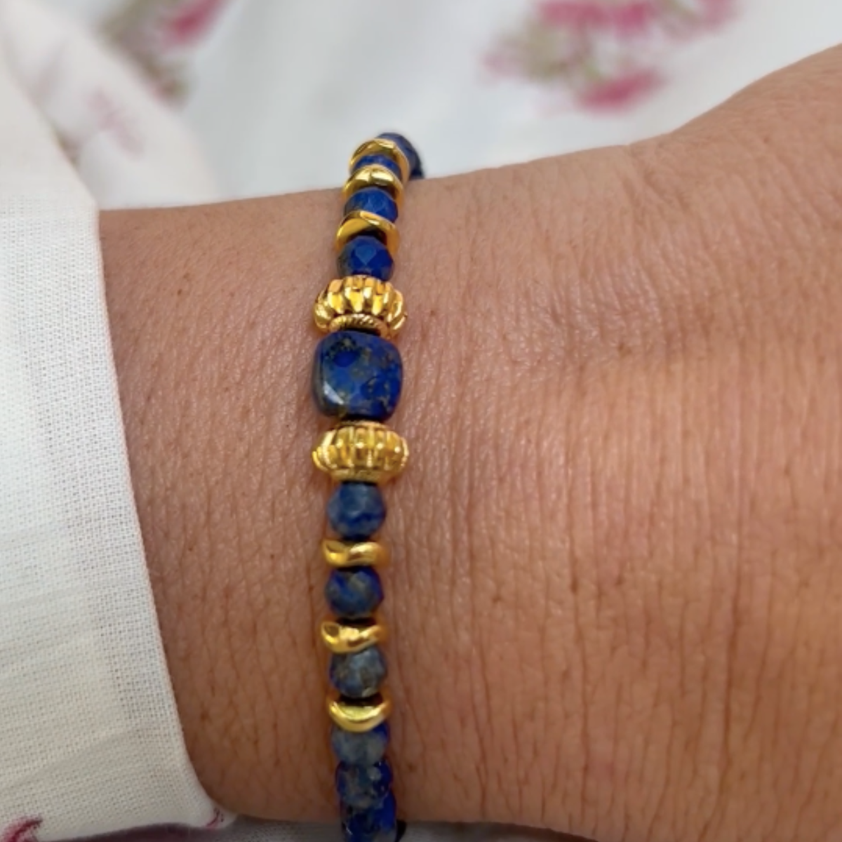 Lapis lazuli bracelet GINANDGER Blue