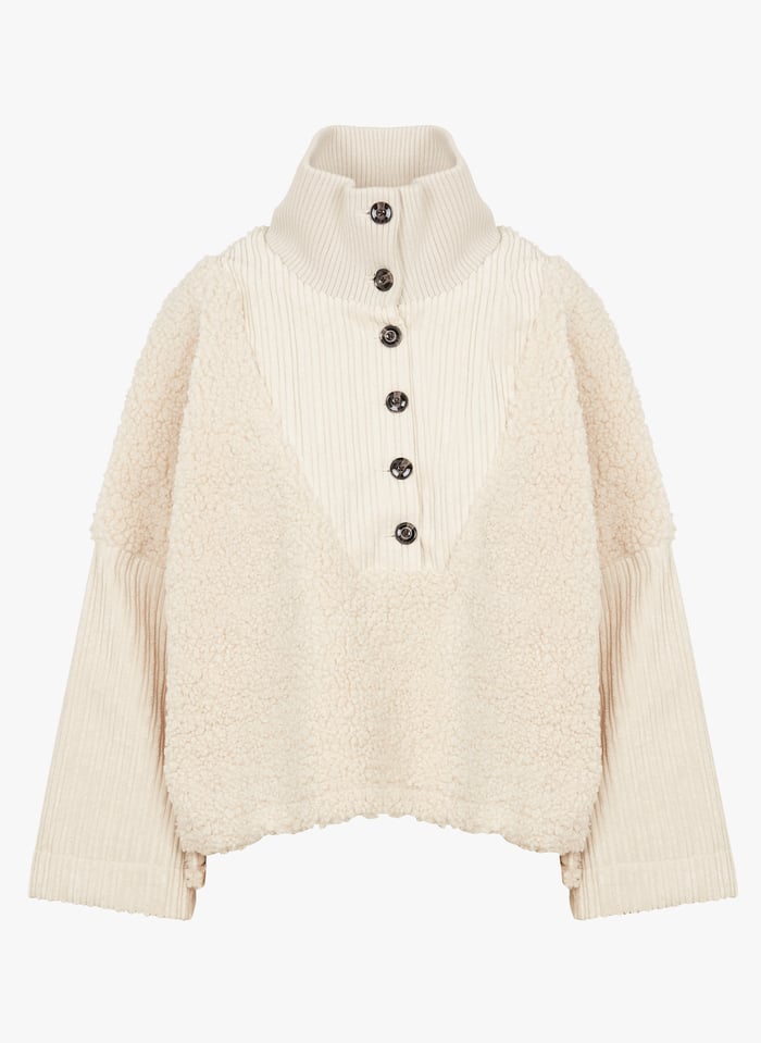 Fur sweatshirt top