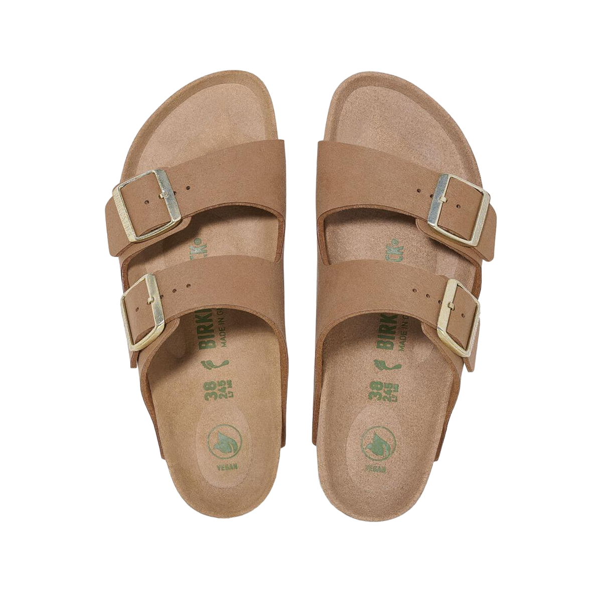 Faux leather sandals BIRKENSTOCK Brown