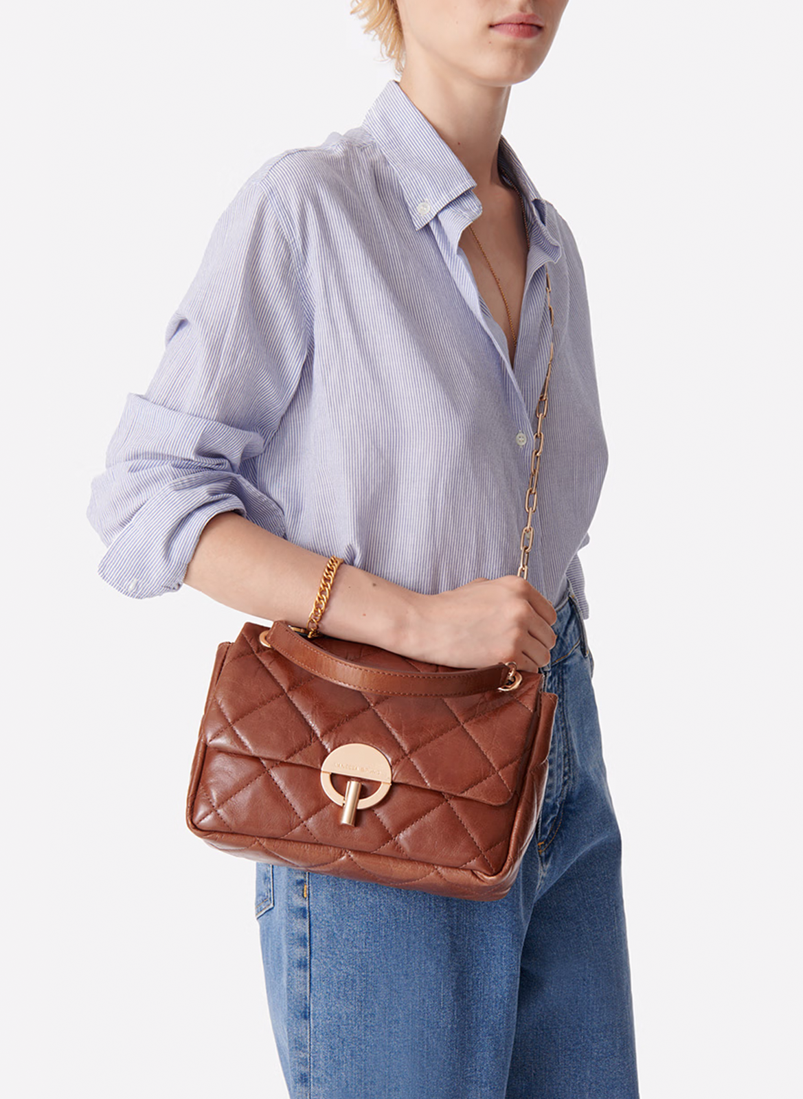 Leren crossbodytas  VANESSA BRUNO Bruin