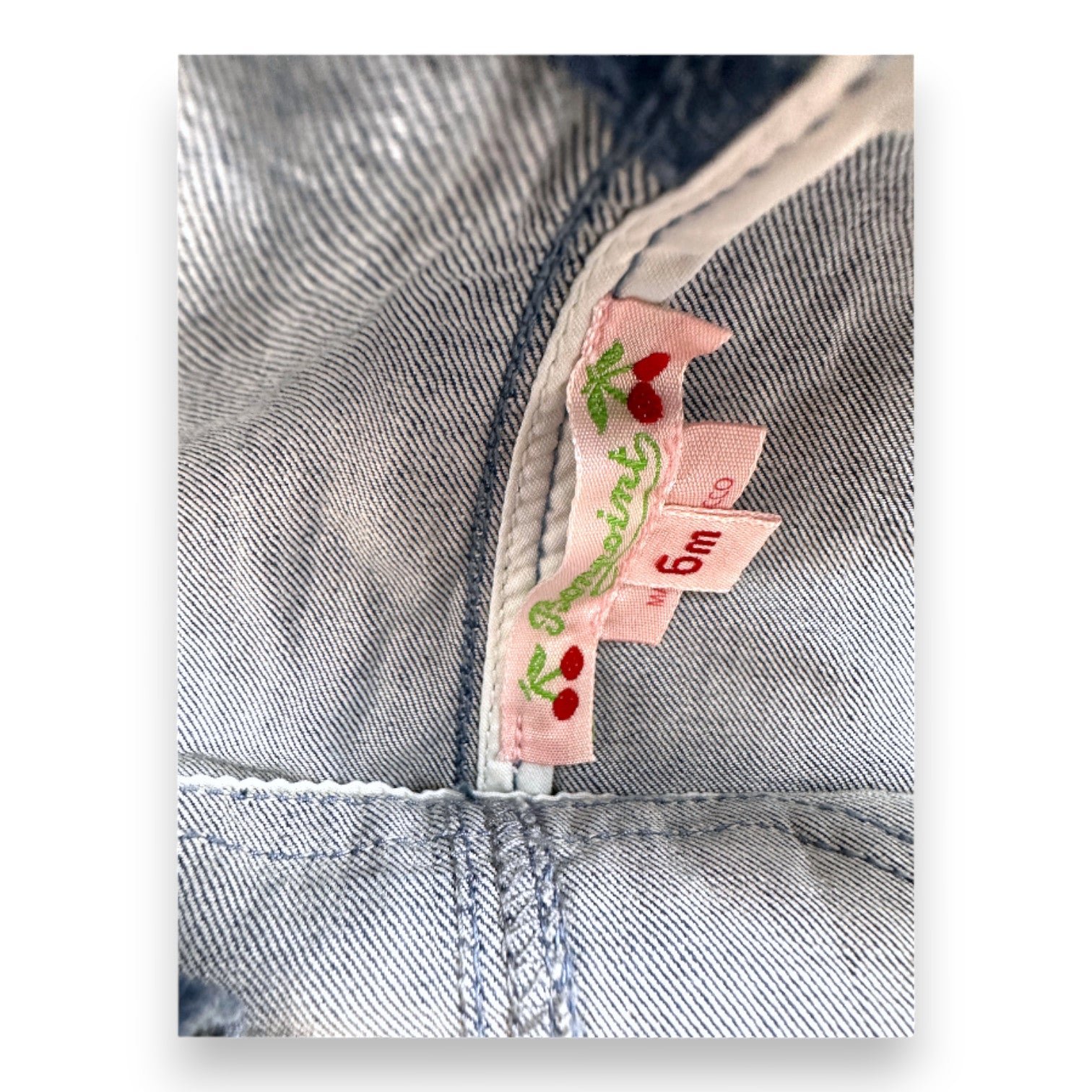 Blue Baby Dungarees - 6 months BONPOINT - Seconde Main Blue