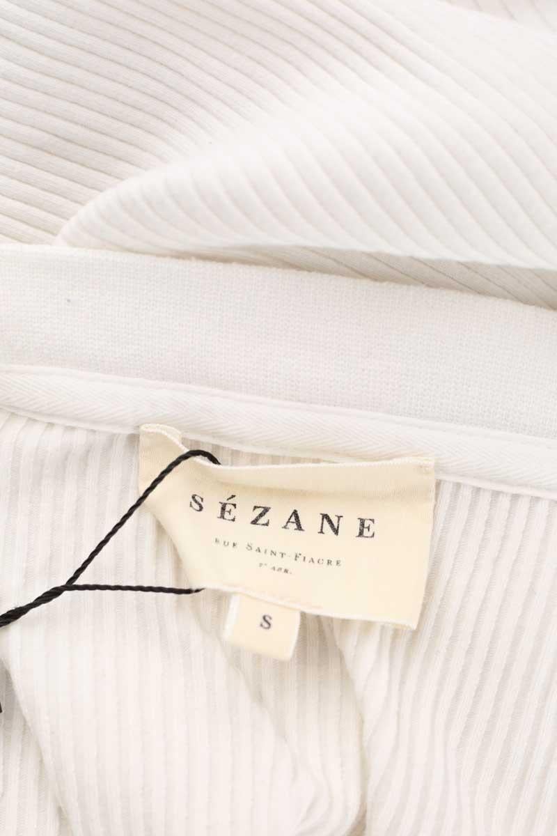 Cotton T-shirt SEZANE - Seconde main White