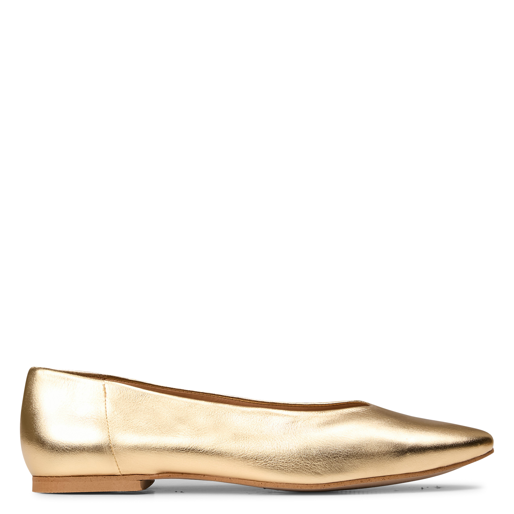 Flat leather ballet pumps MAISON 123