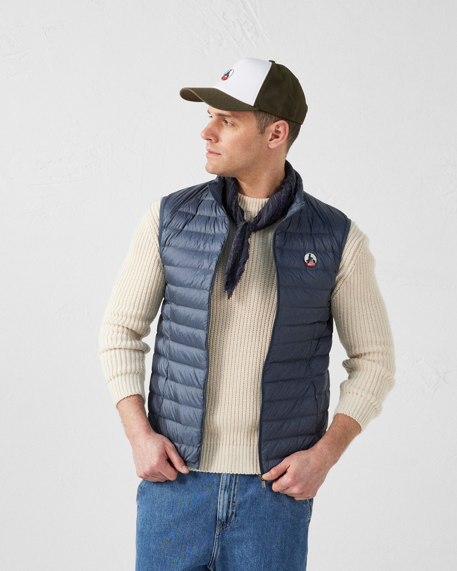 Sleeveless puffer jacket Tom JOTT Blue