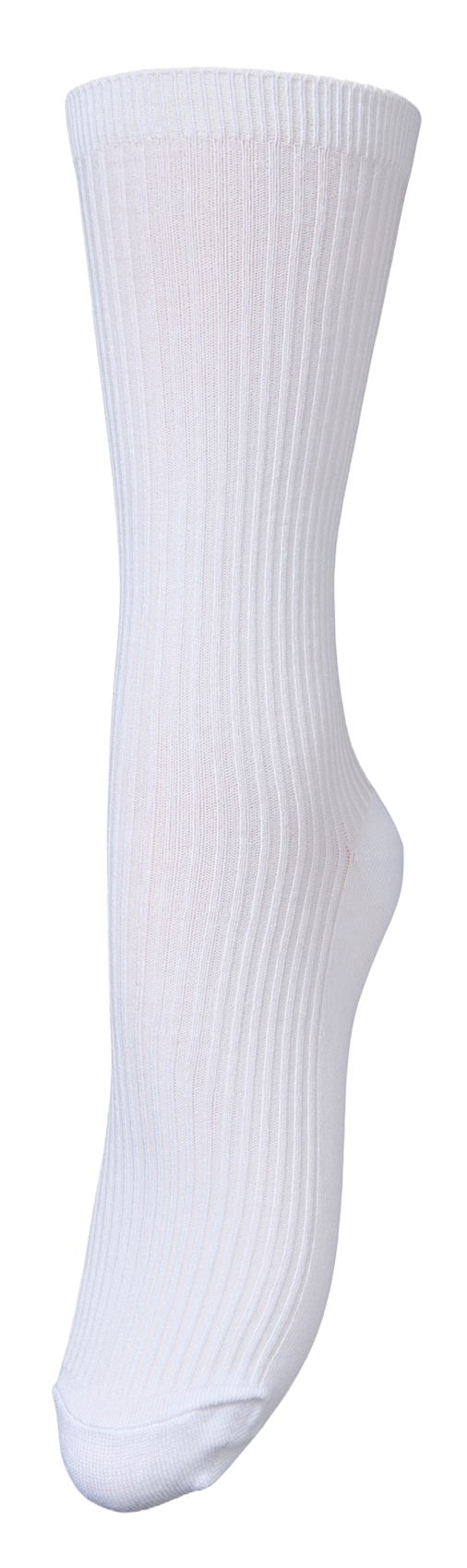 Ribbed knit socks BECKSONDERGAARD White