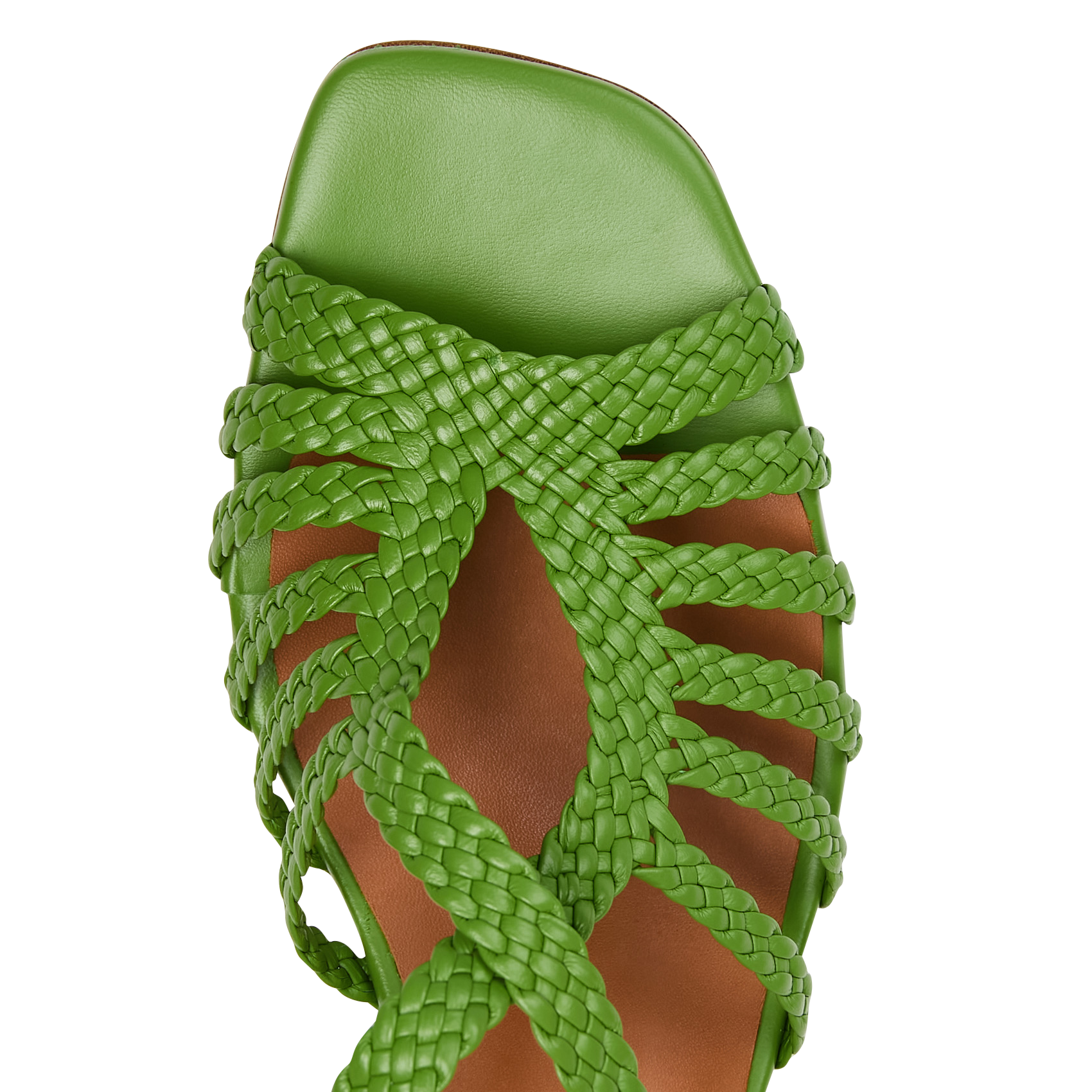 Sandales hautes en cuir NAGUISA Vert