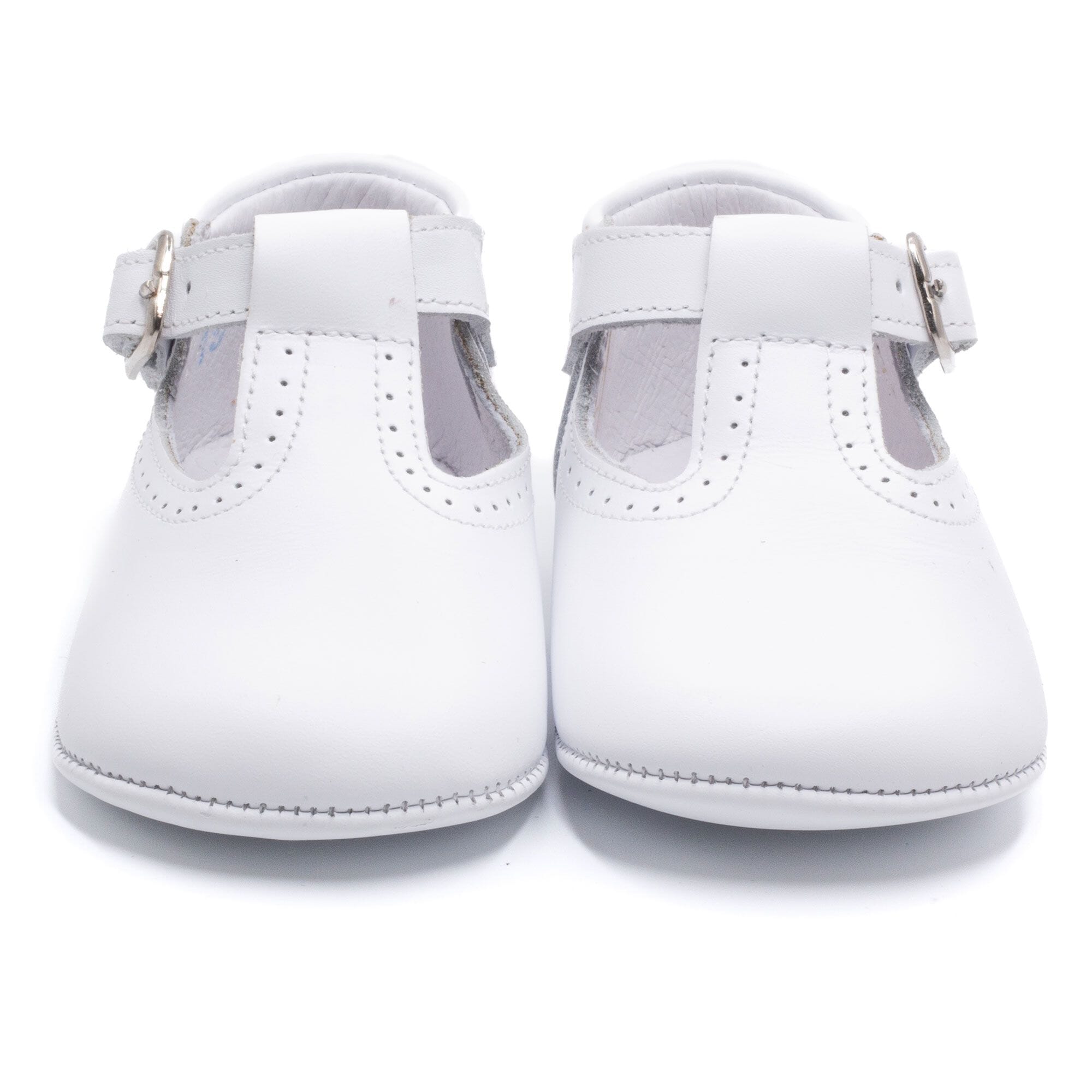 Baby leather slipper Boni & Sidonie White
