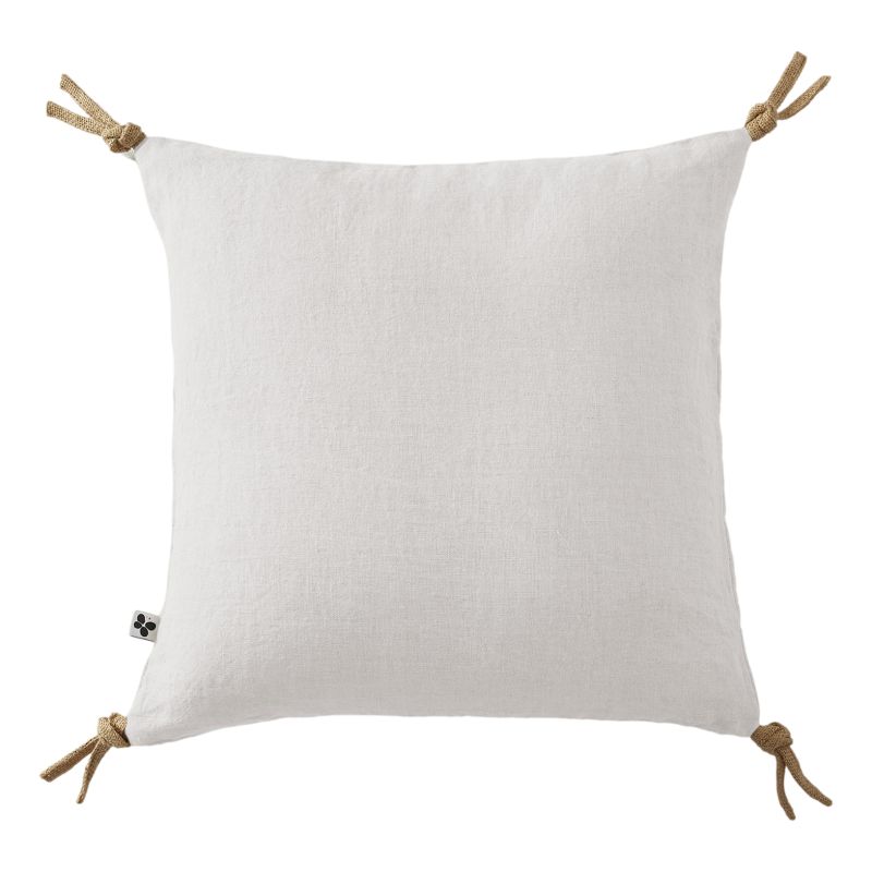 Coussin déco déhoussable 100% coton L'EFFET PAPILLON