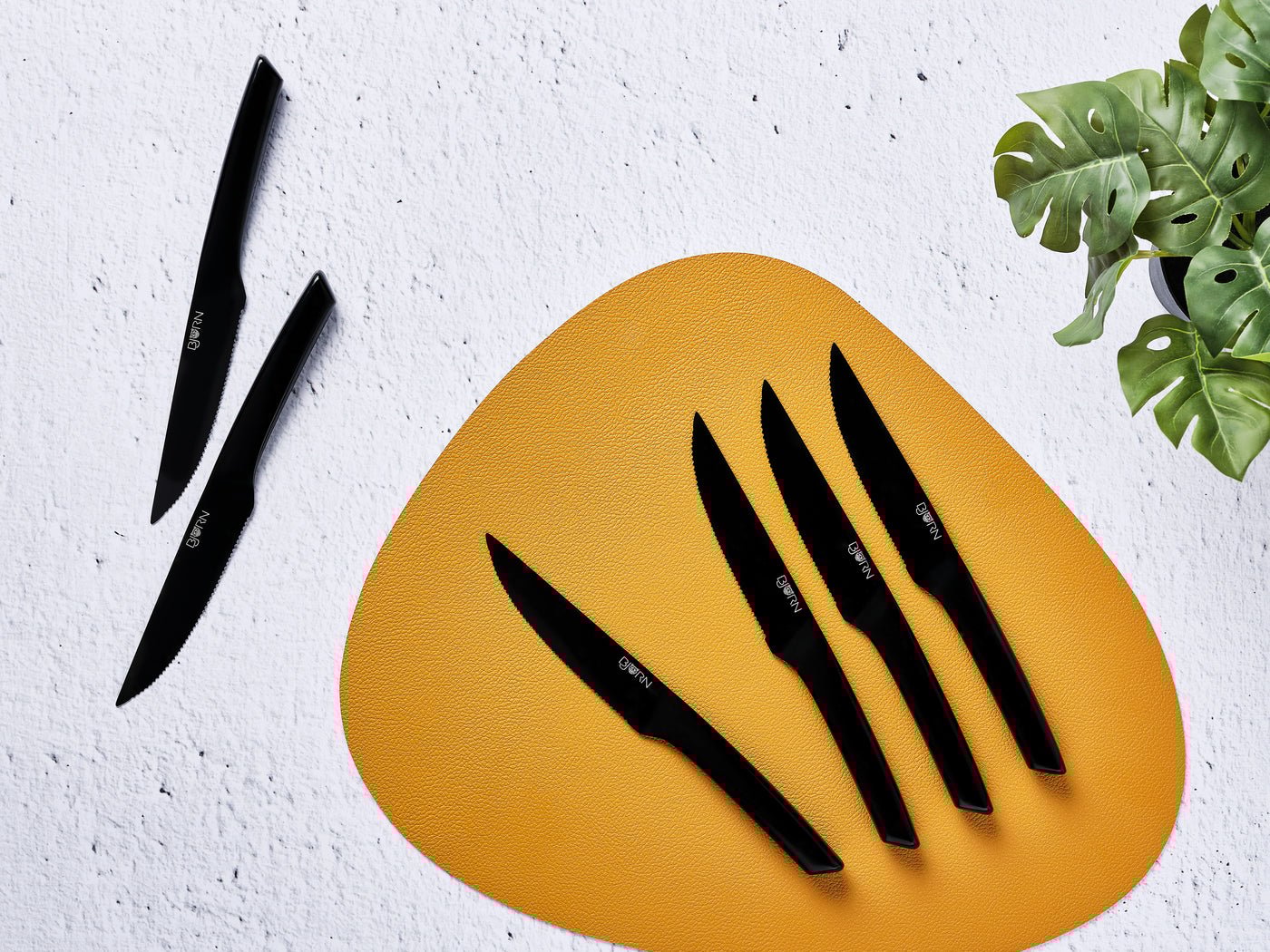 Jensen steak knives - 6 pieces BJORN Black