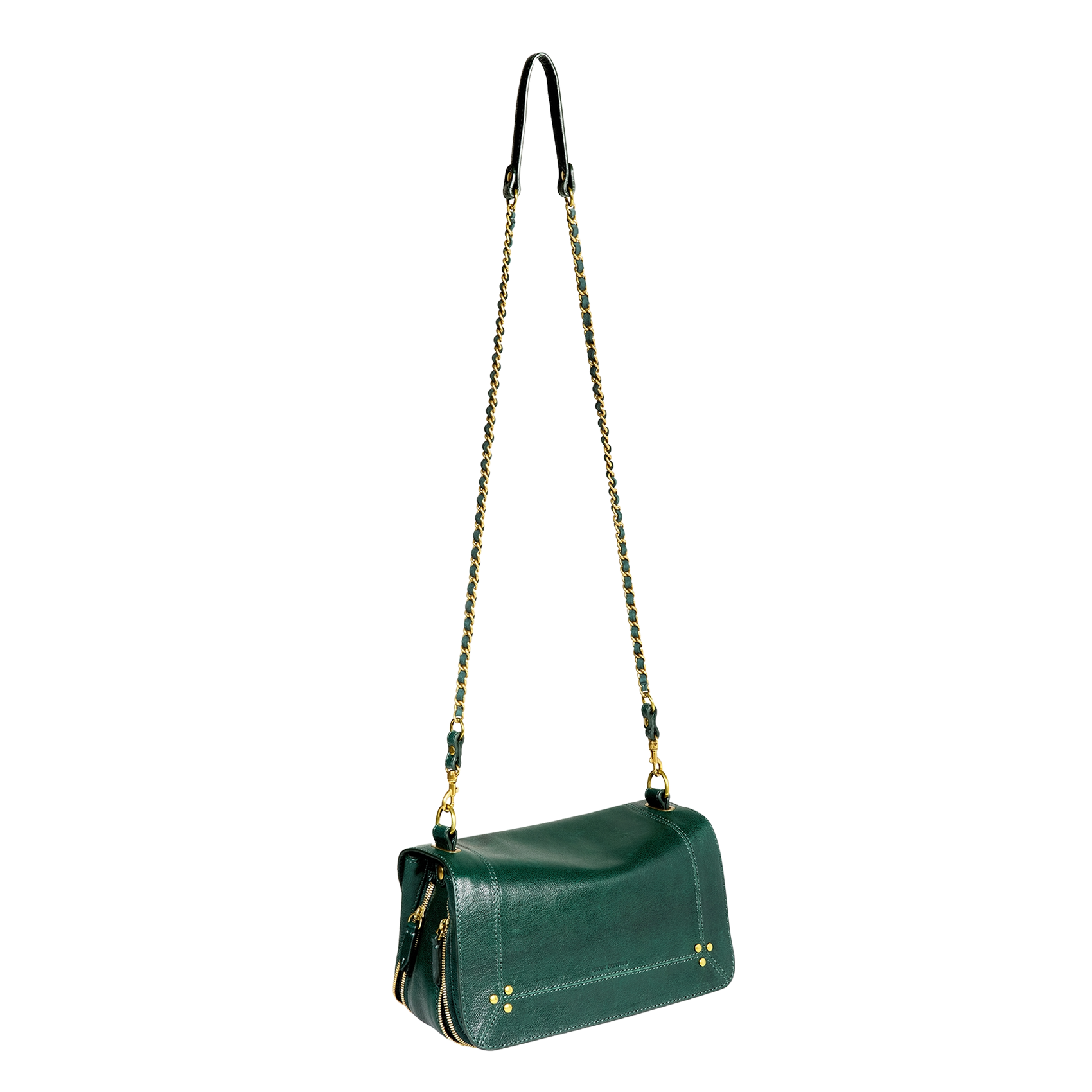 Dori leather shoulder bag JEROME DREYFUSS Green