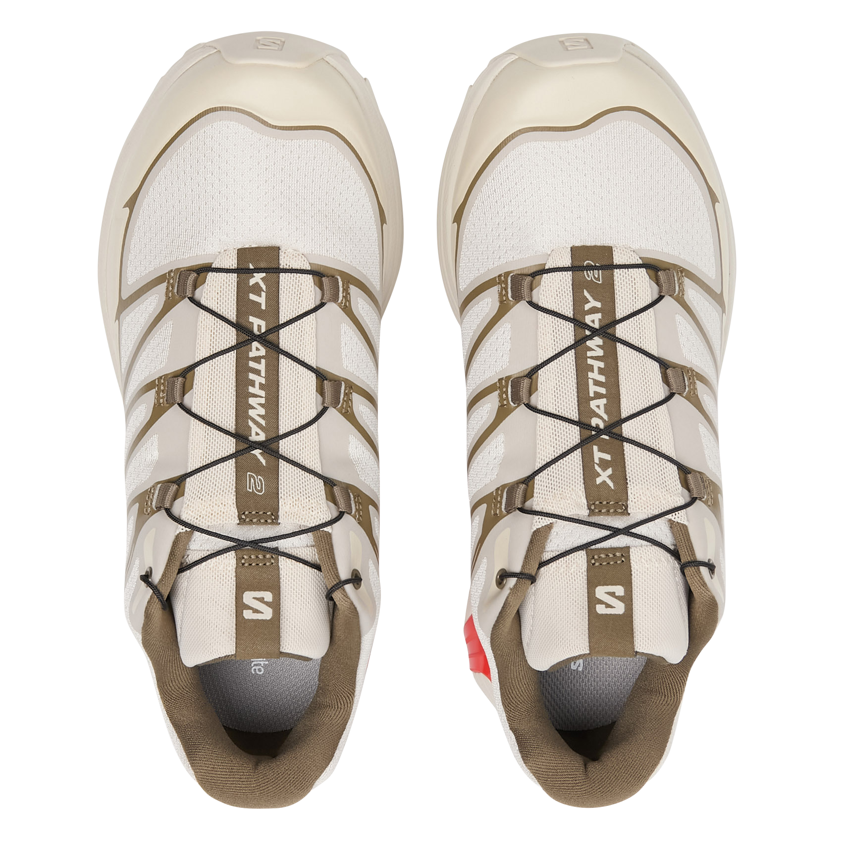 Baskets basses en tissu SALOMON Argent