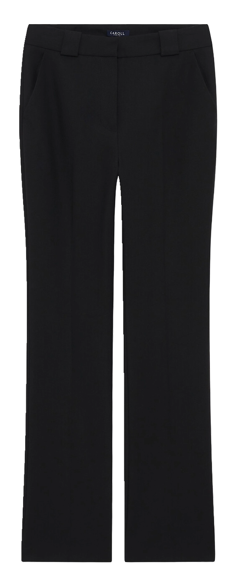 Straight pants in mixed recycled fibers CAROLL Black