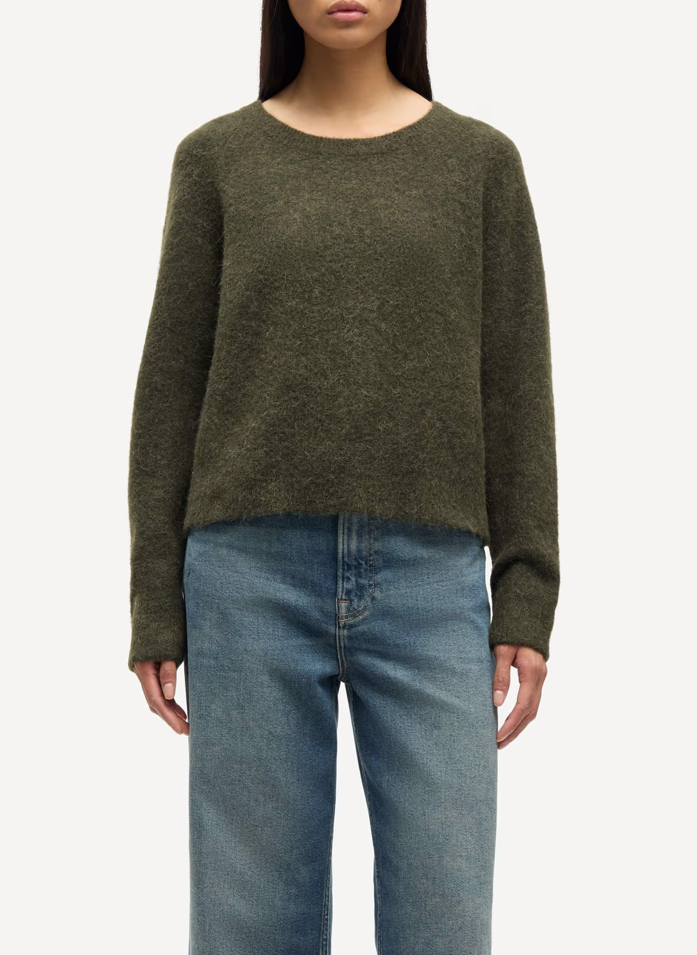 Pull col rond en laine mélangée SAMSOE SAMSOE