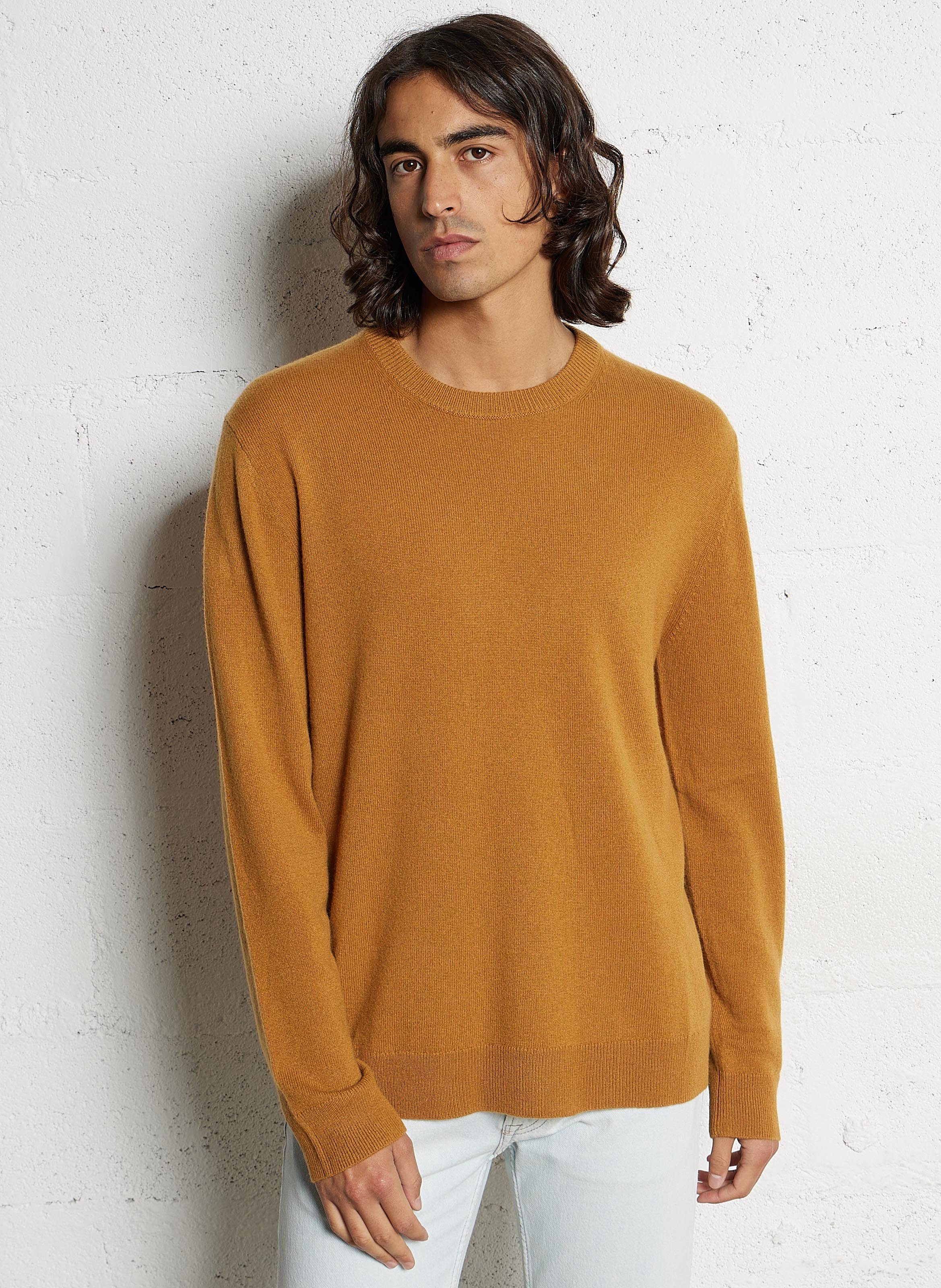 Straight cotton sweater with round neck AU PRINTEMPS PARIS