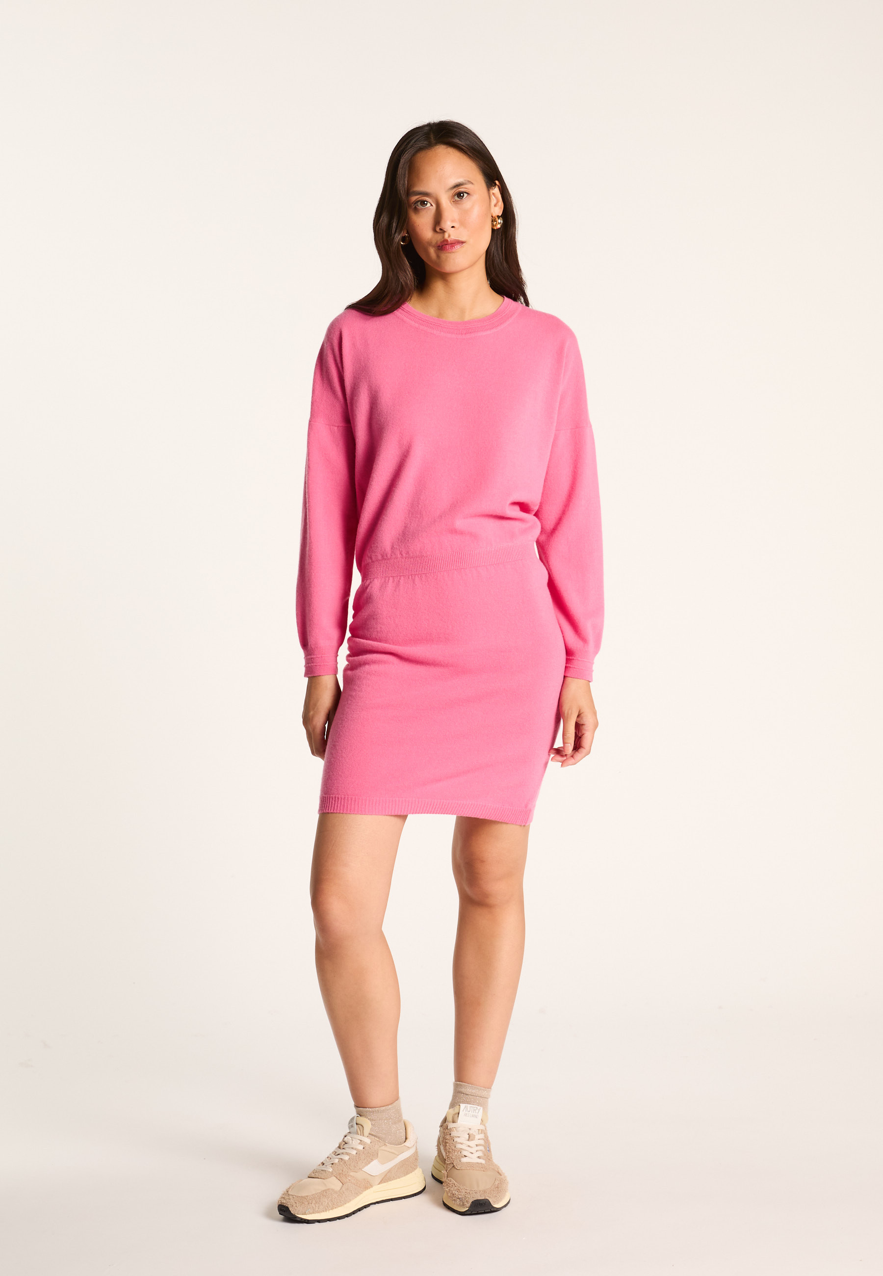 Malilen short wool dress MAISON MONTAGUT Pink