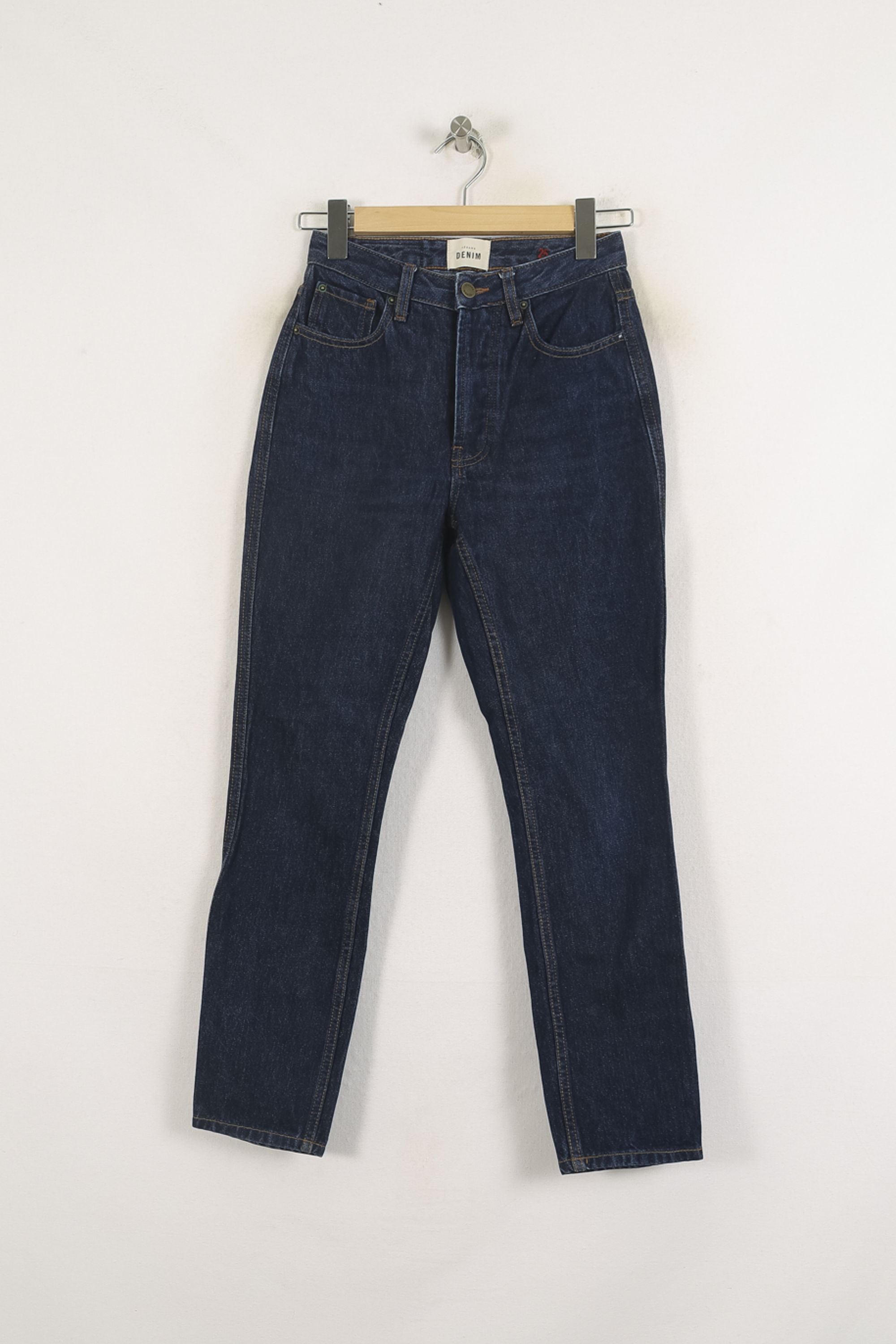 Cropped slim jeans with studs SEZANE - Seconde main Blue