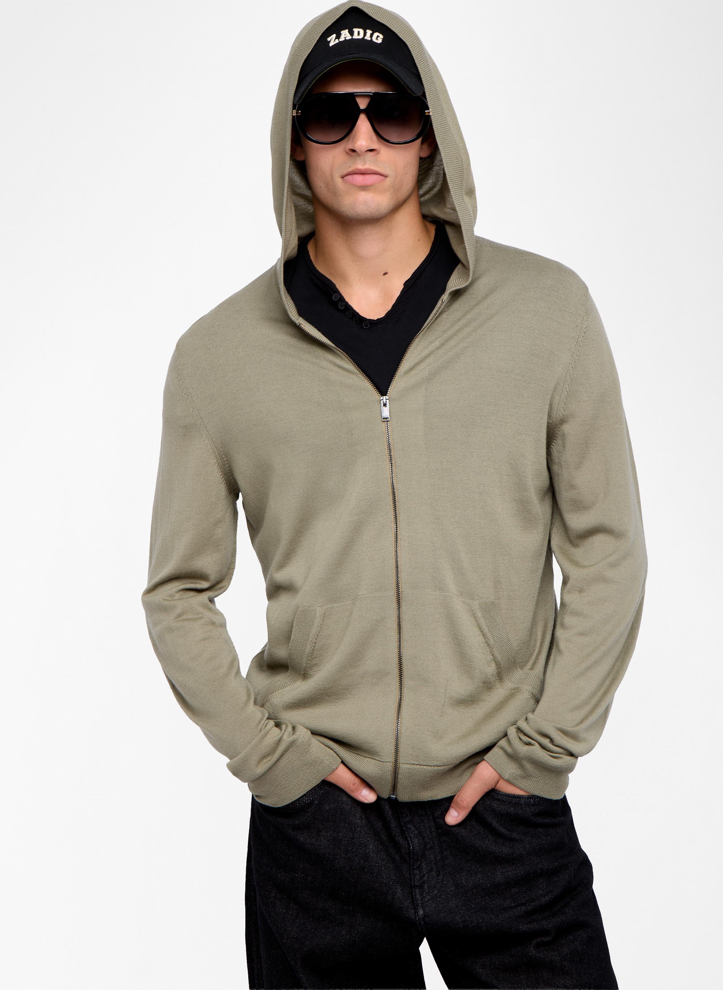 Round-neck wool cardigan ZADIG&VOLTAIRE Green