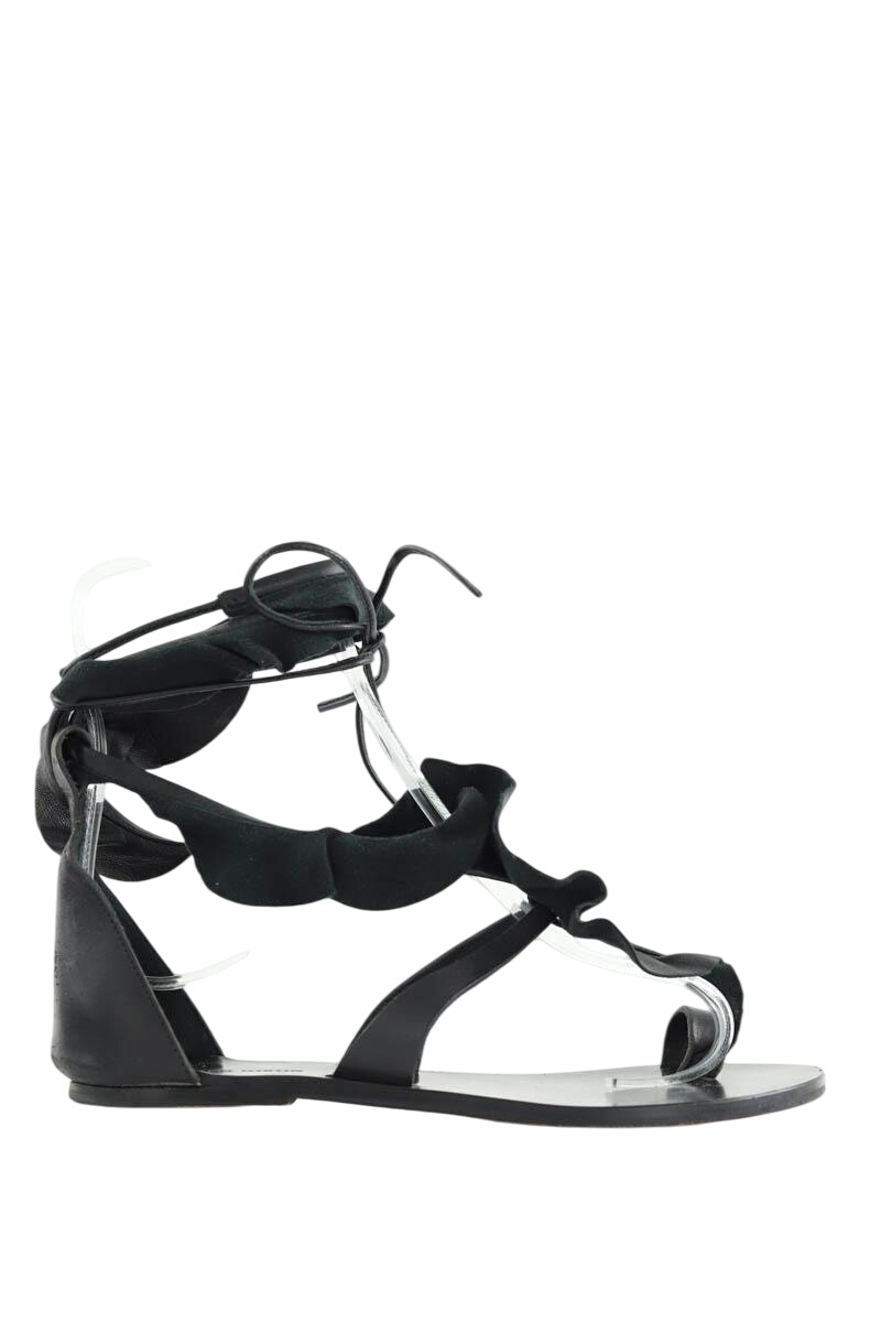 Faux leather sandals ISABEL MARANT - Seconde Main Black