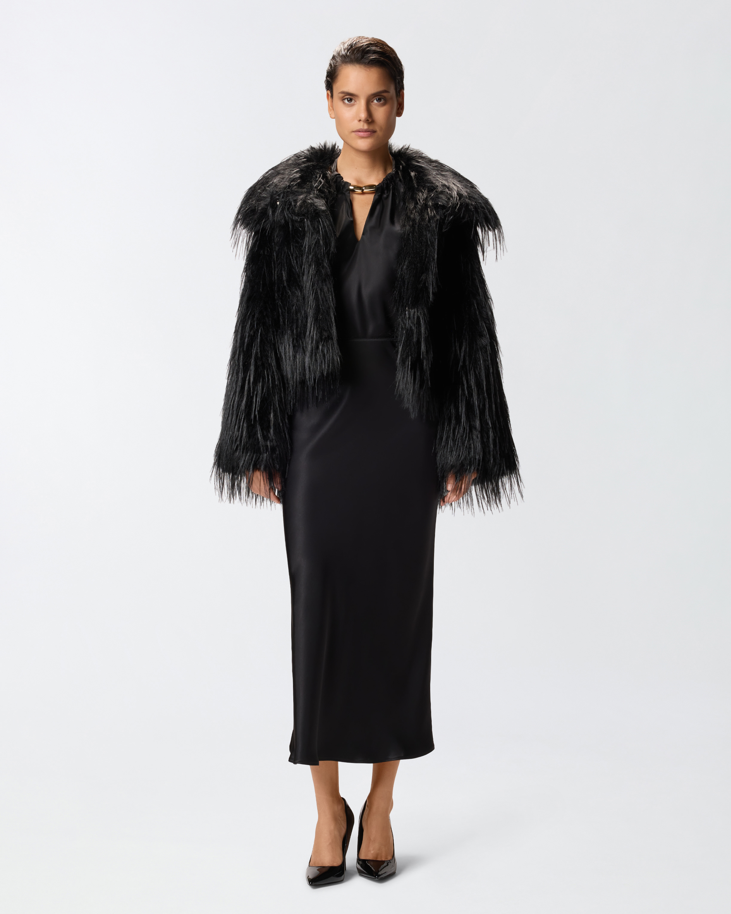 Backless top PINKO Black