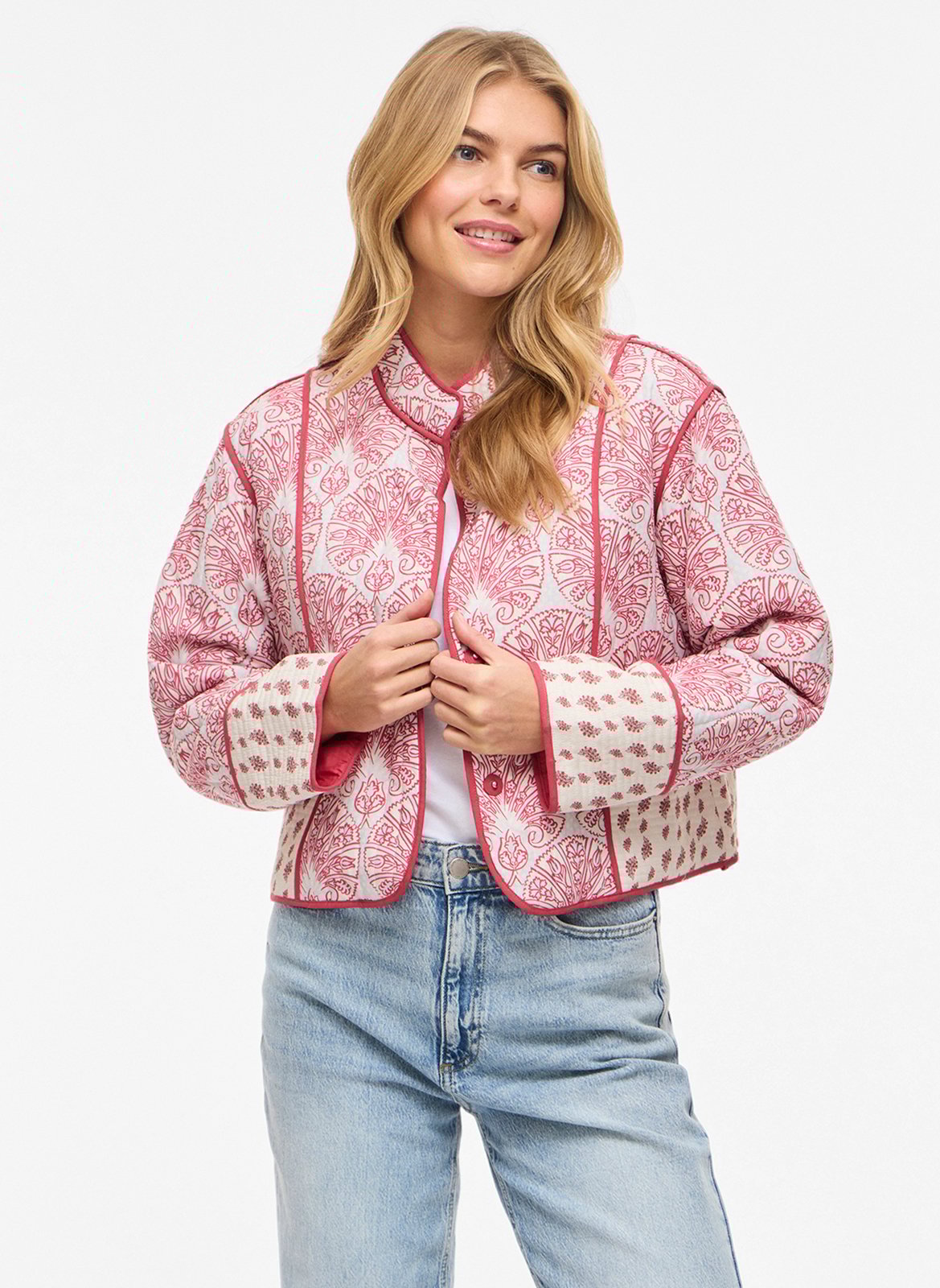 Veste matelassée imprimée VILA Gris