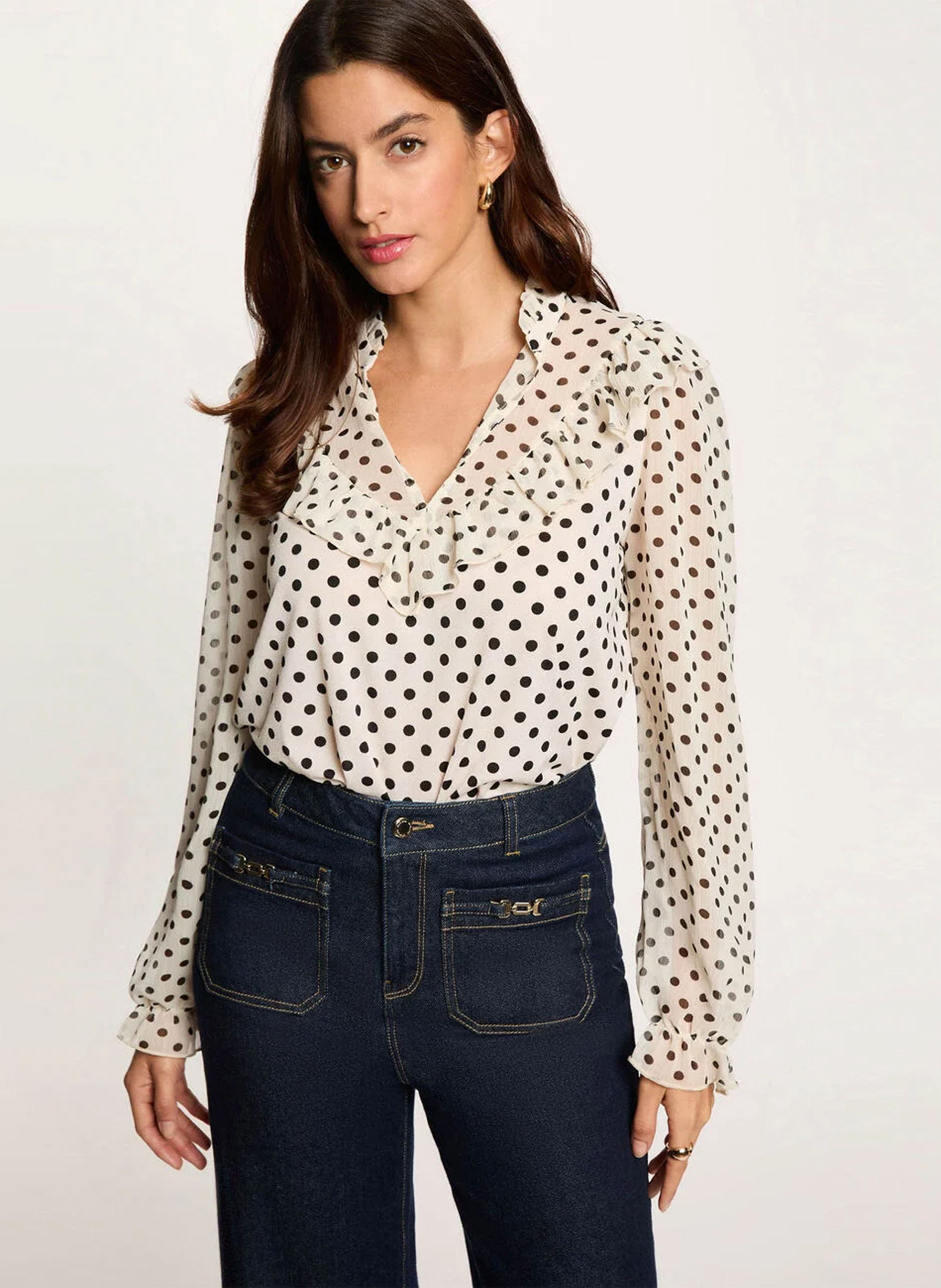 Blouse droite imprimée MORGAN Multicolore