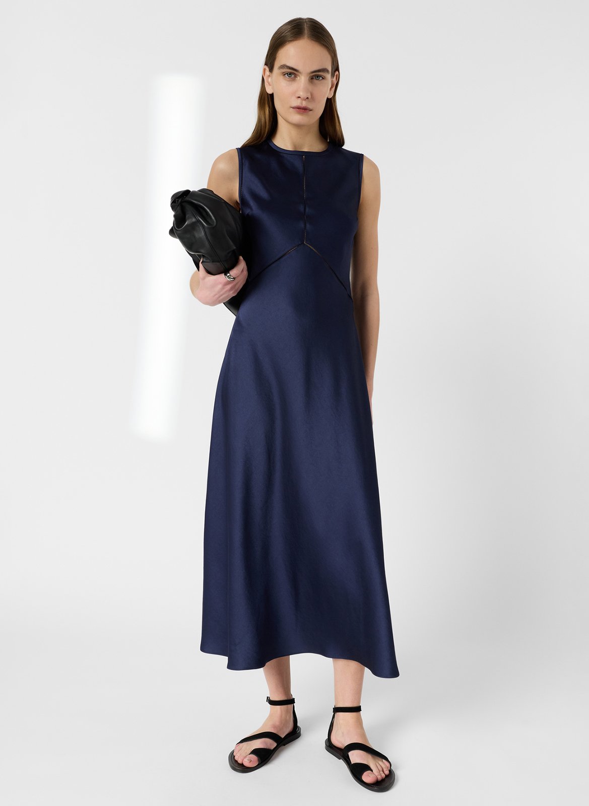 Lange jurk met ronde hals GERARD DAREL Blue