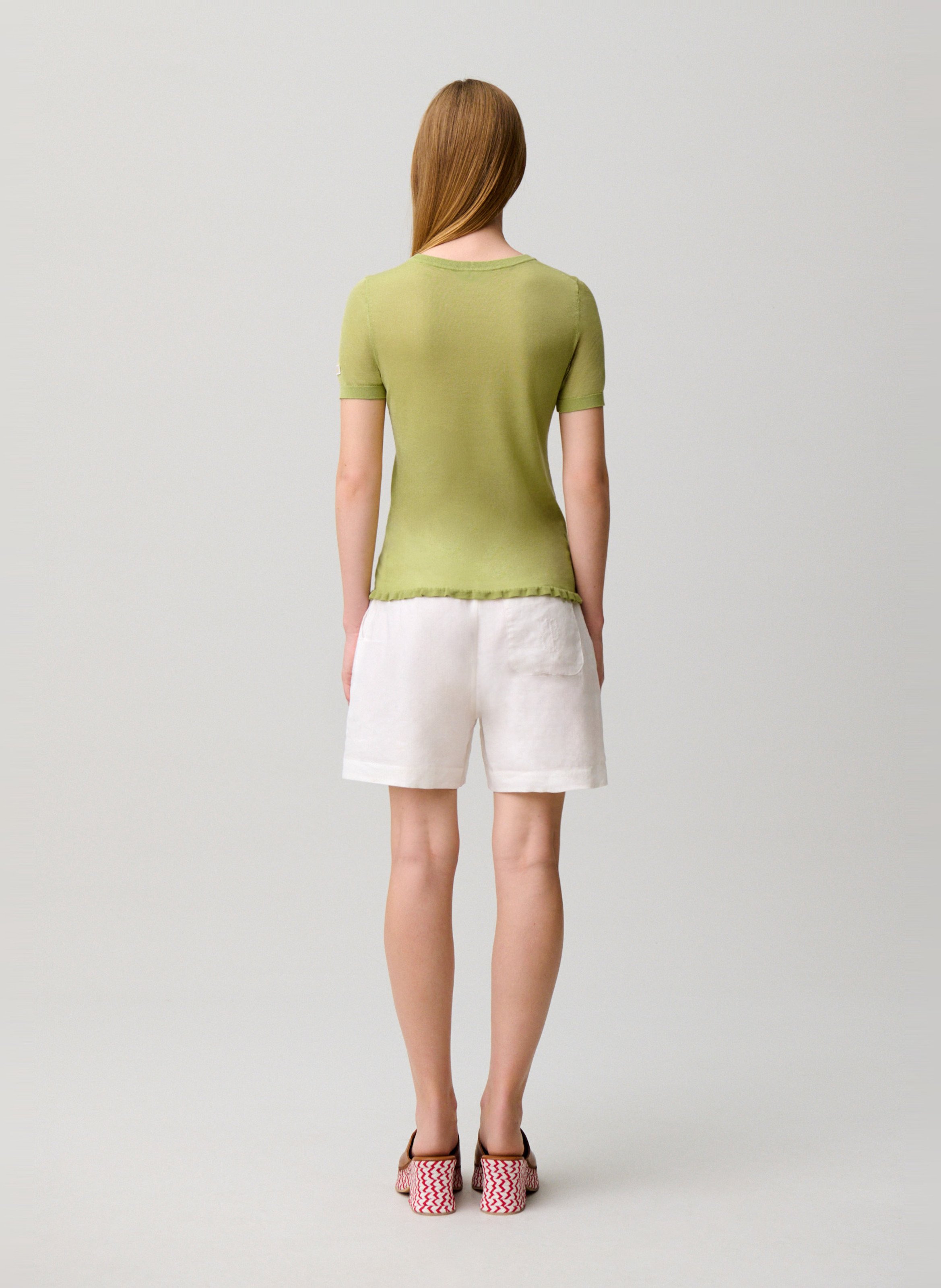 Pull ajusté col rond CLAUDIE PIERLOT Vert