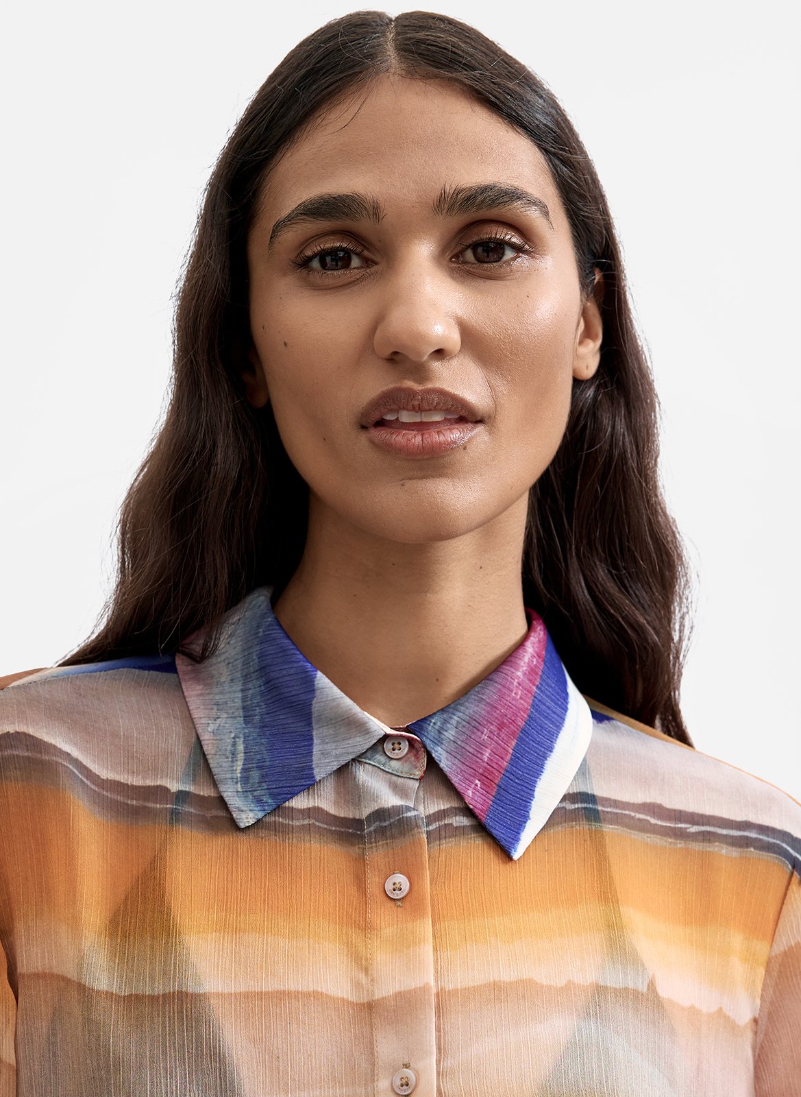 Straight printed fluid shirt DESIGUAL Multicolored