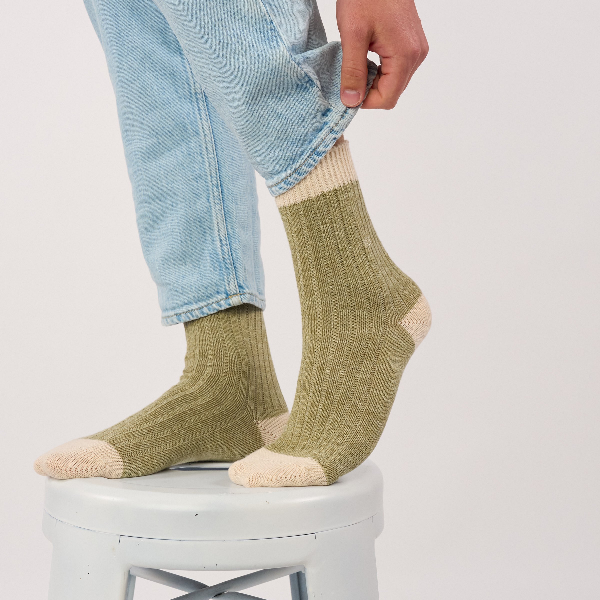Thick cotton club socks | Green BILLYBELT Men